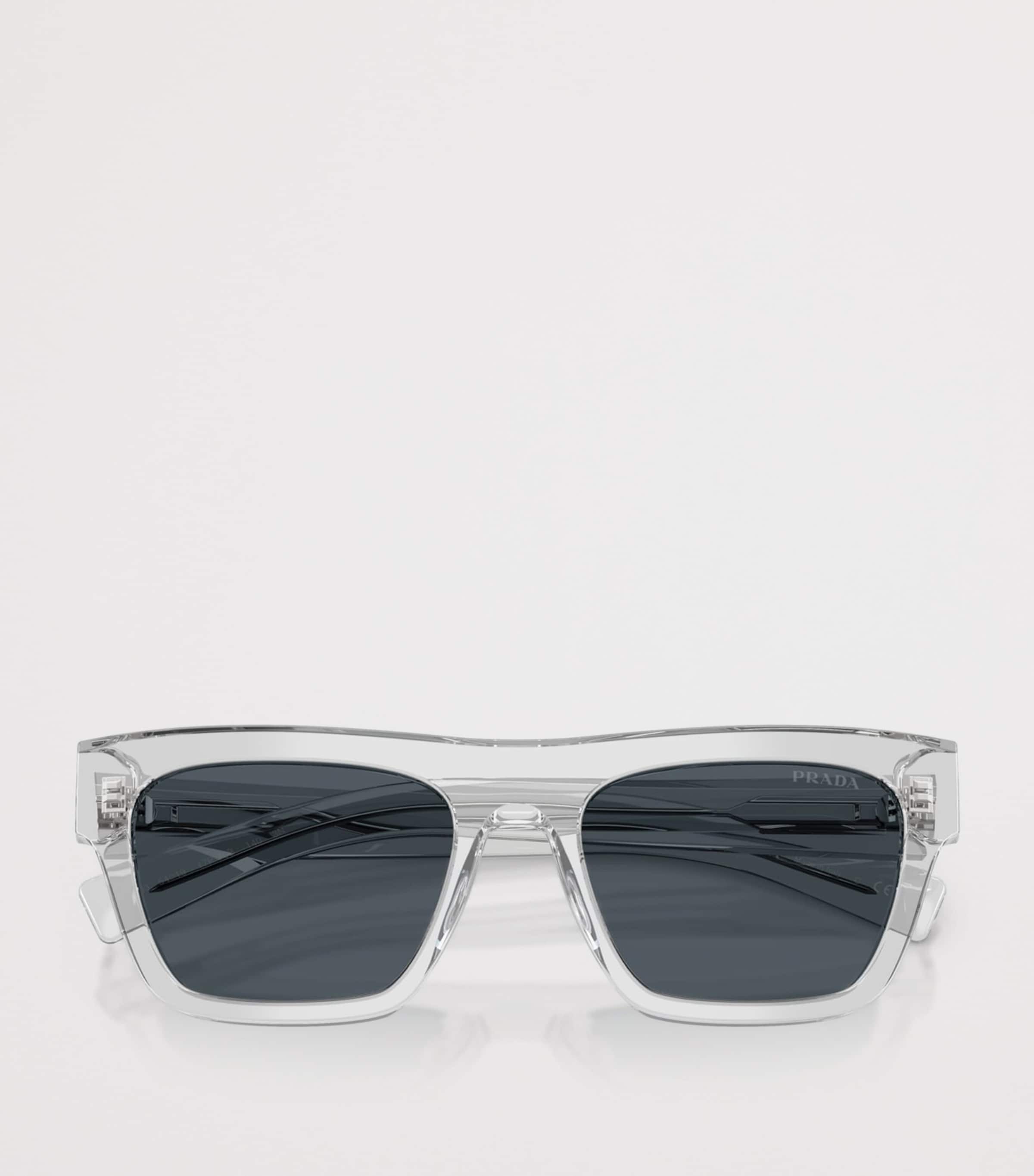 Prada Acetate Rectangular Sunglasses Image 5