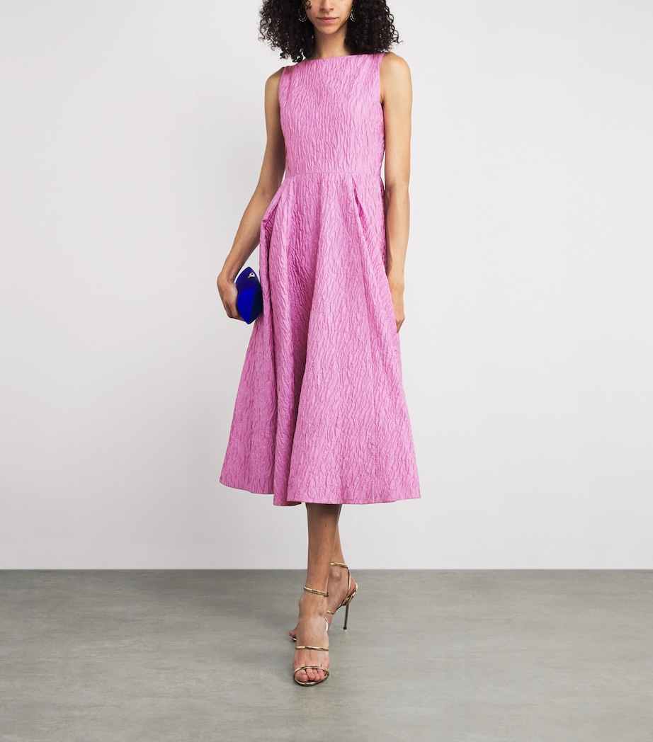 Cloqué Tera Midi Dress BLUSH Image 2