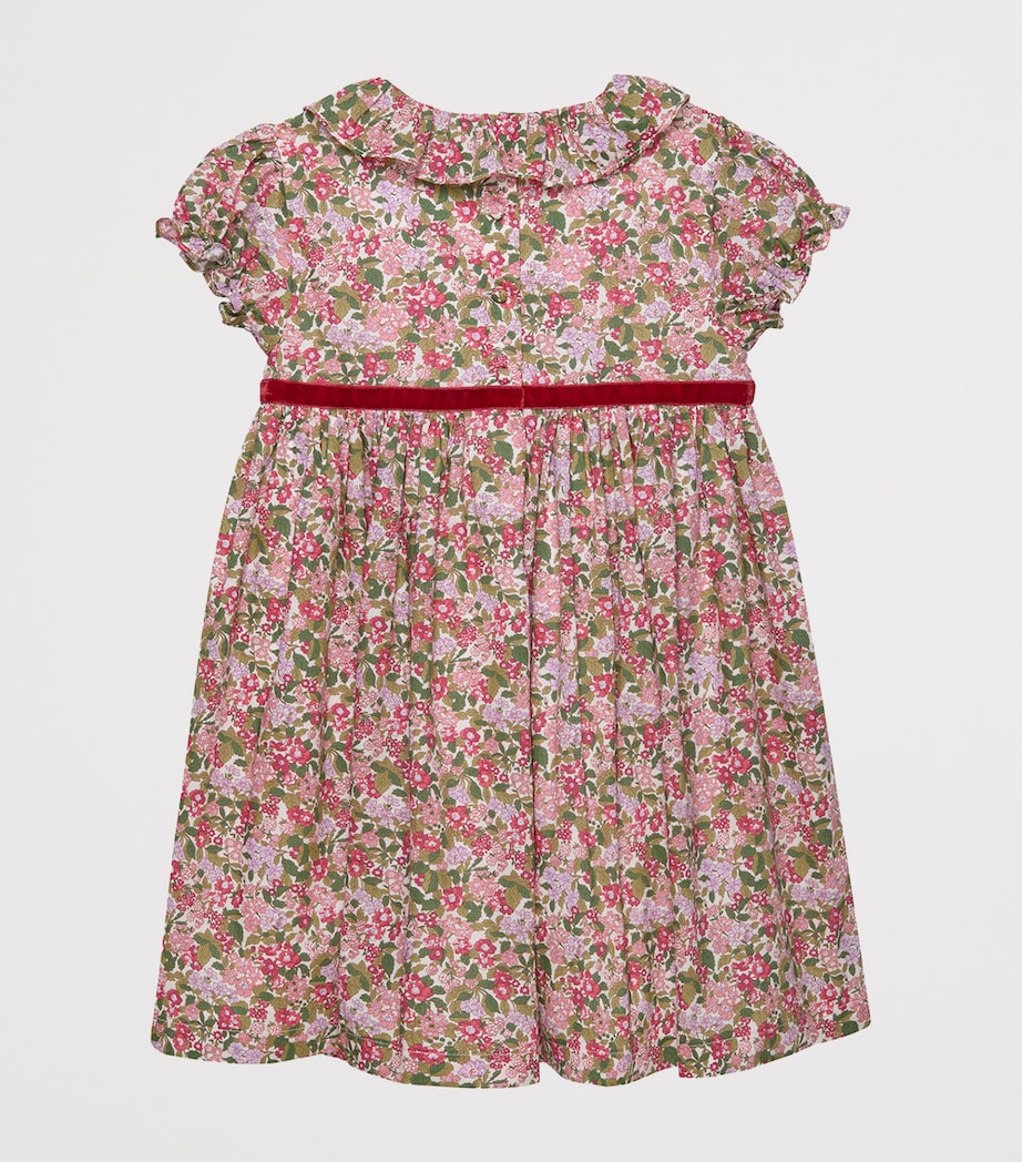 Cotton Liberty Print Willow Dress (2-5 Years) RED HEDGEROW Image 2