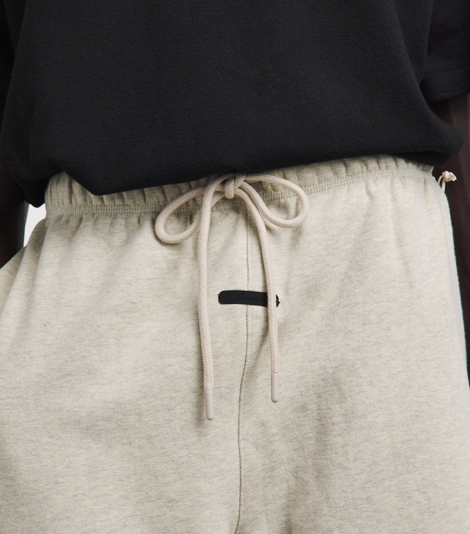 FEAR OF GOD ESSENTIALS Mens Cotton Flared Sweatpants Wshd Vnla Hther Image 3