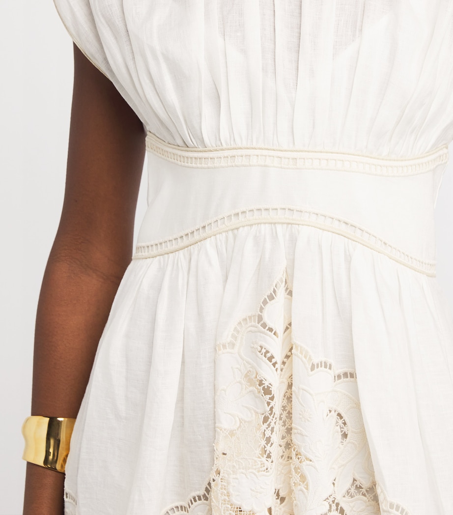 Linen Daylight Maxi Dress CREAMCRM Image 5