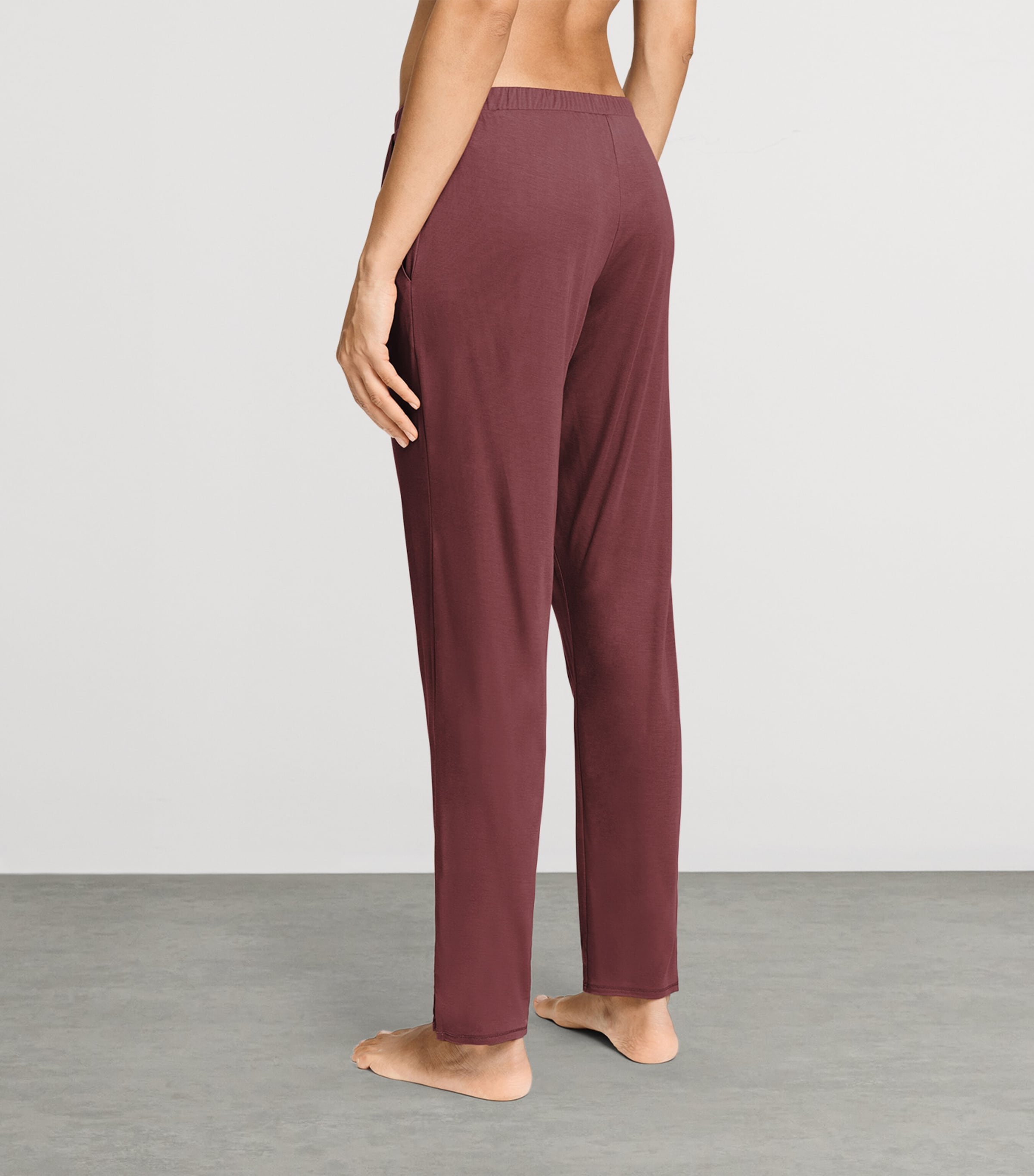 Hanro Womens Modal-Silk Grand Central Pyjama Trousers Apple Butter Image 5