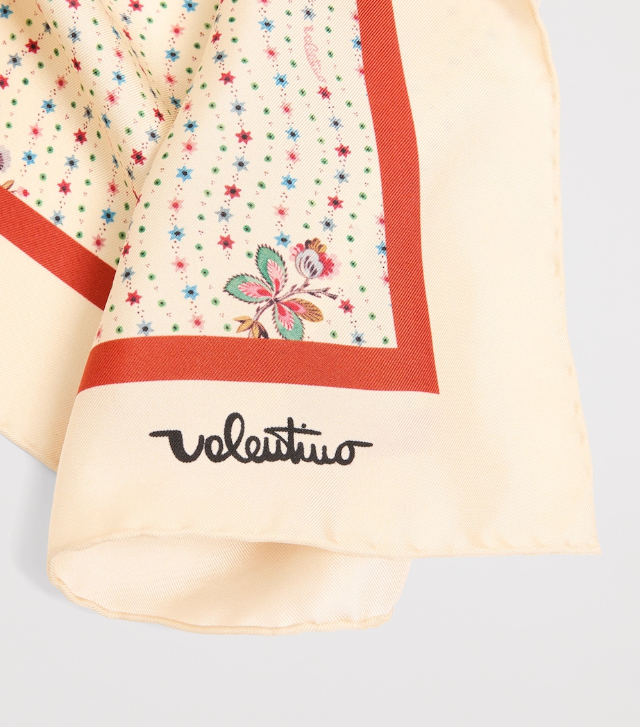 Silk Papier Floral Print Scarf ZC9 Image 4