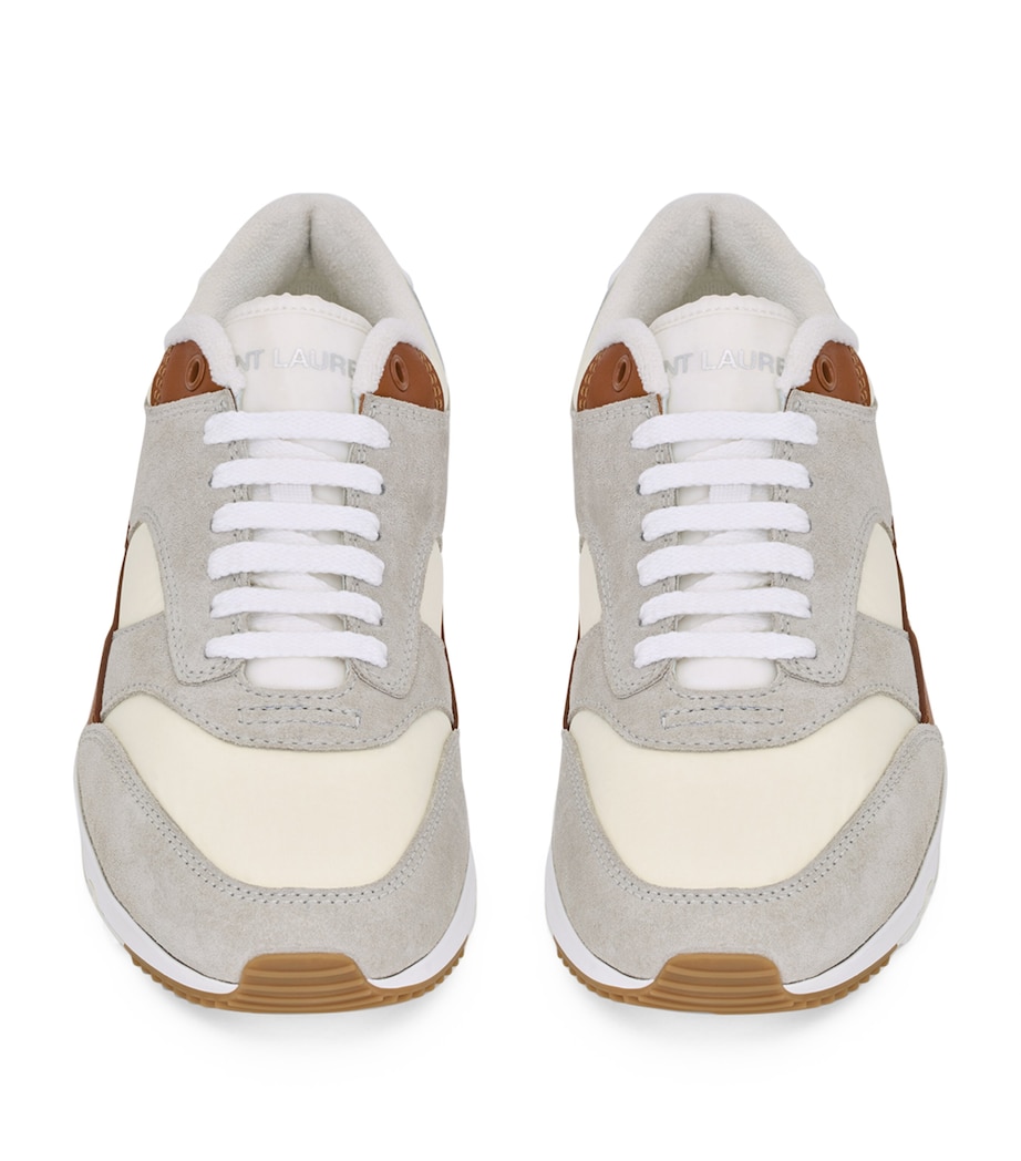 Suede-Trim Bump Sneakers 9098 Image 3