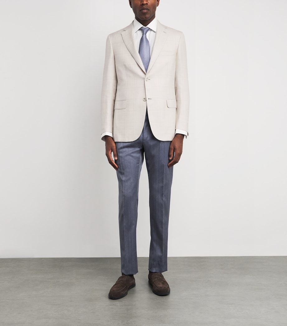 Wool-Silk Check Ravello Blazer 2800 Image 2