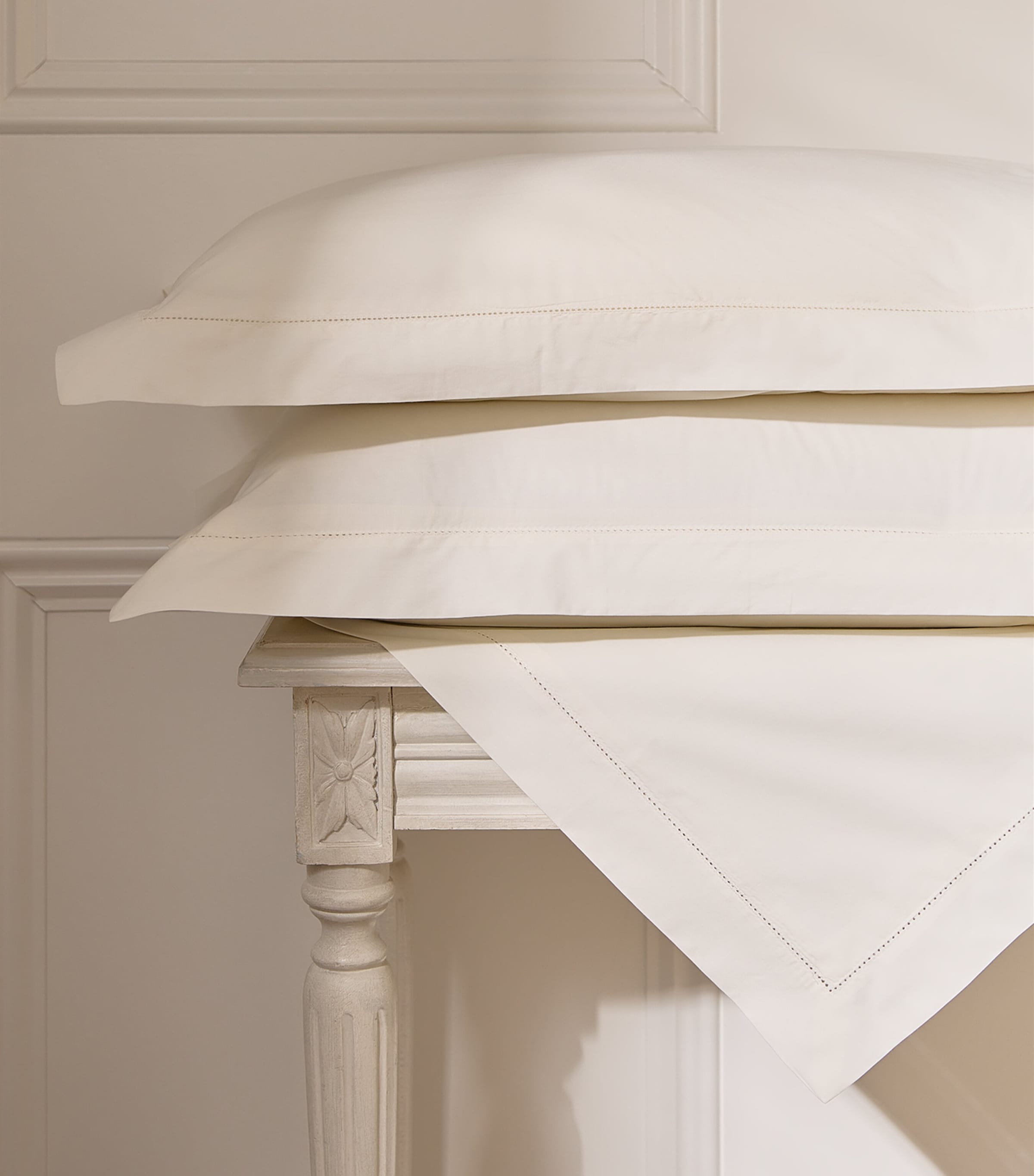 Harrods of London Cadogan Double Duvet Cover Set (200cm x 200cm) Ivory Image 5
