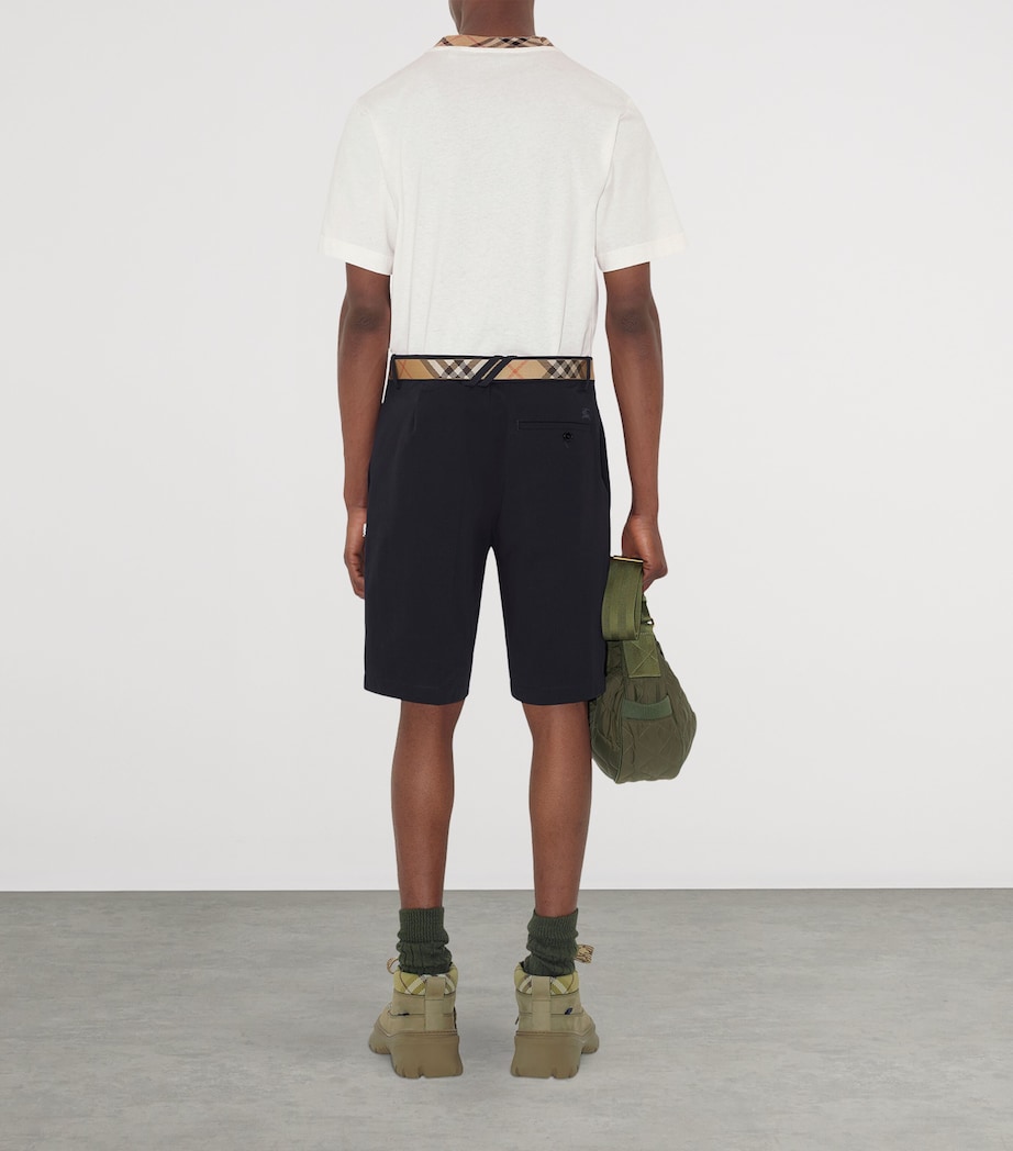 Cotton EKD Slim Shorts NAVY Image 5