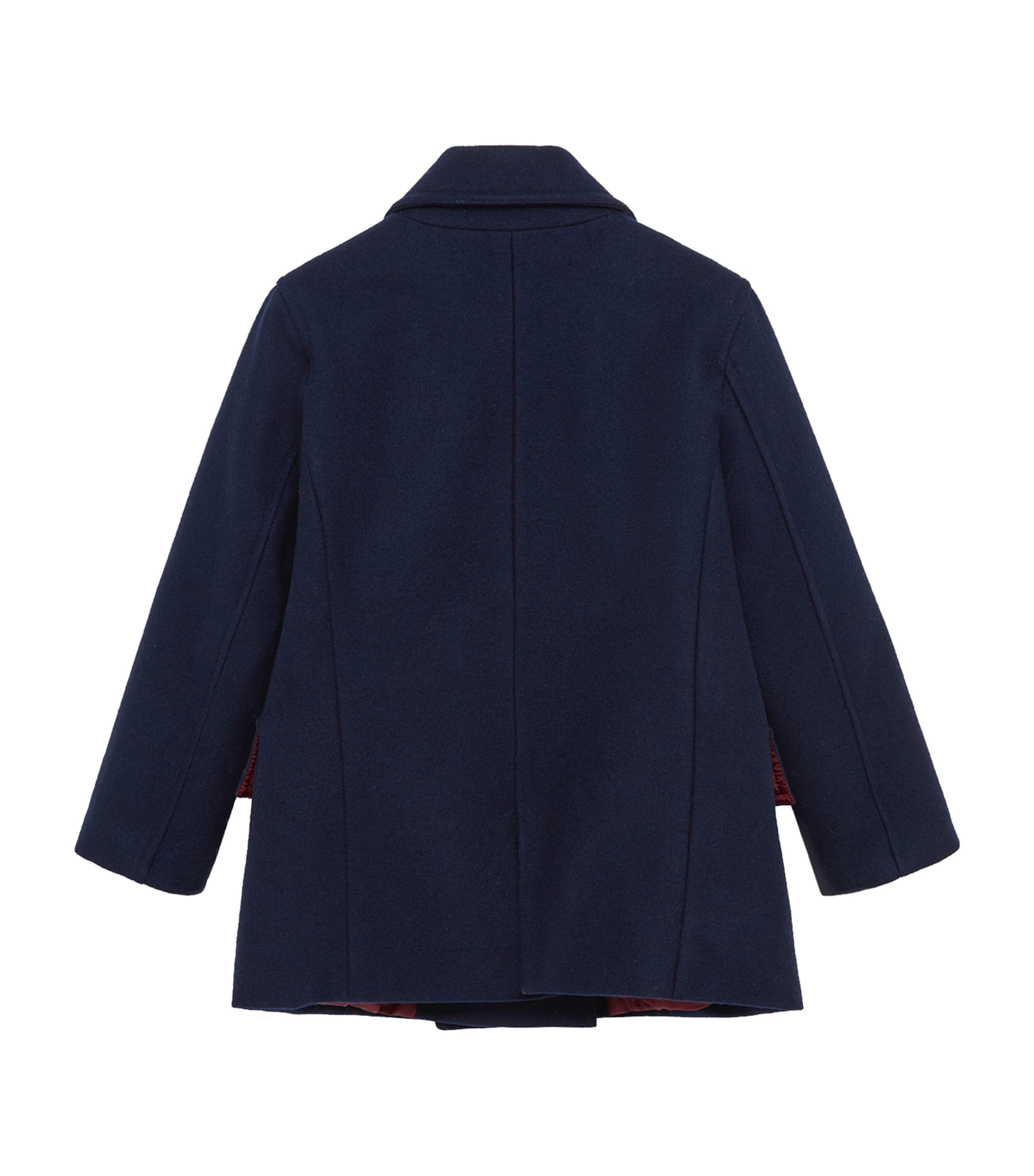 Wool Pea Coat (6-11 Years) NAVY Image 3