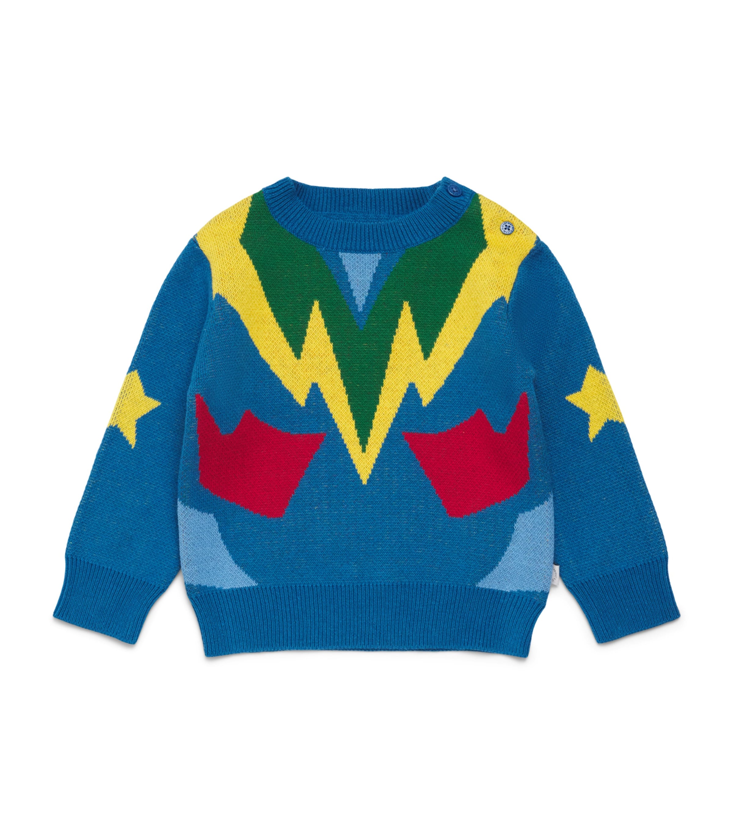 Stella McCartney Kids Cotton Lightning Sweater (3-36 Months) Colourful Image 1