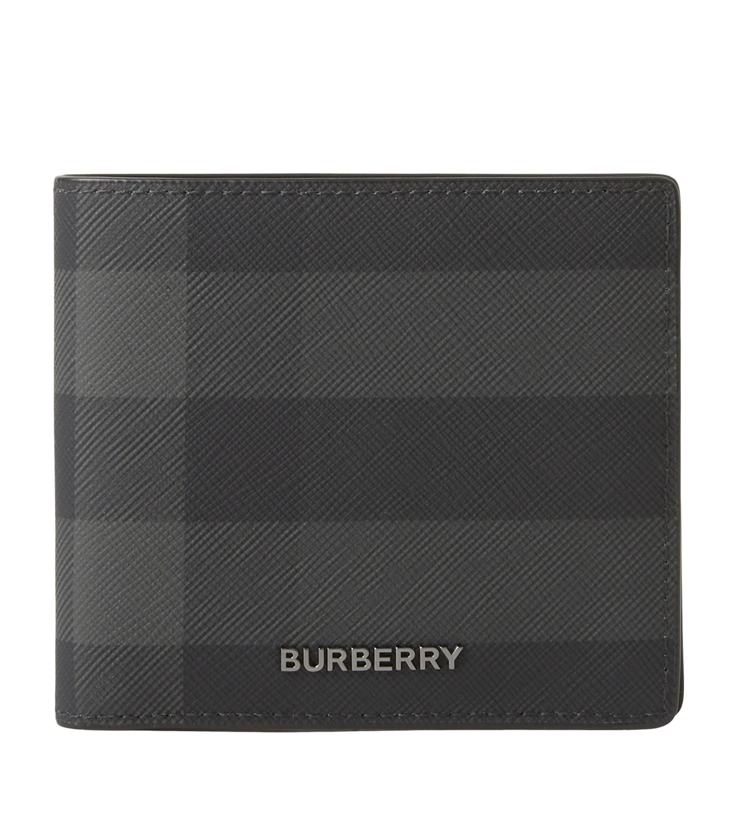 Slim Check Bifold Wallet CHARCOAL Image 1