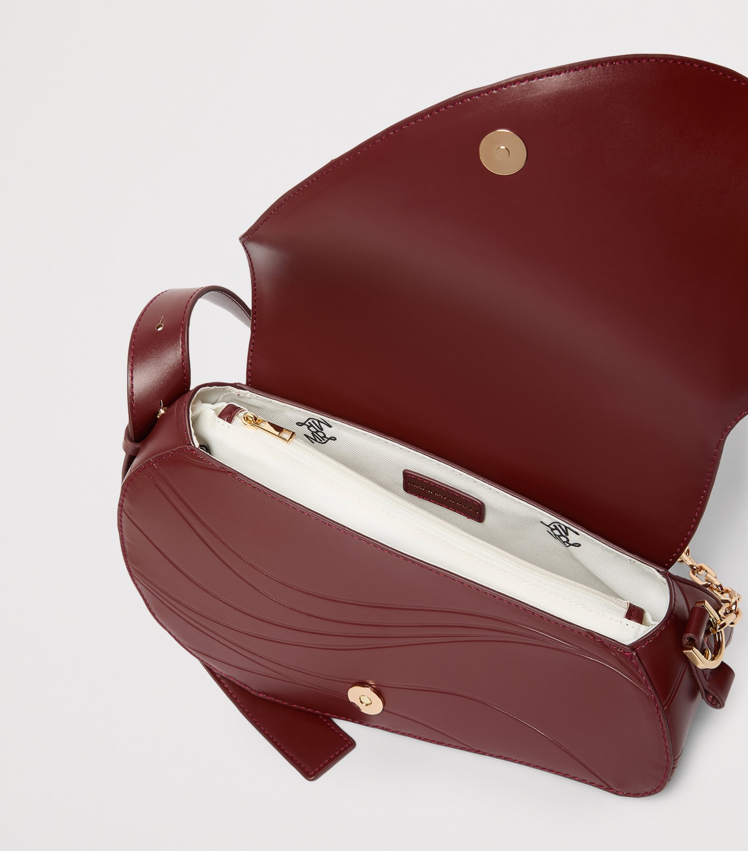 Marina Rinaldi Faux Leather Shoulder Bag Brick Red Image 6