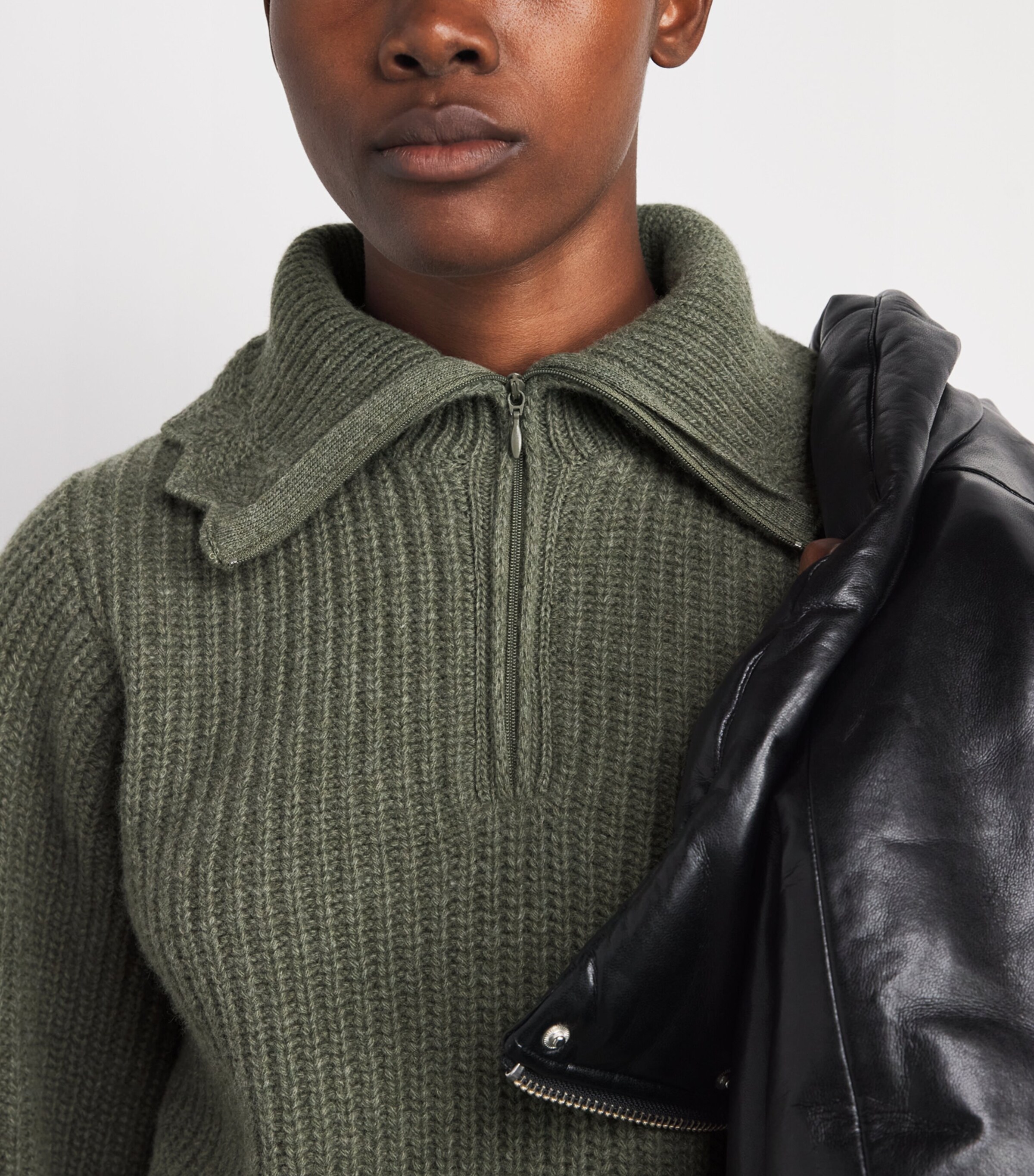 Molli Womens Virgin Wool Sweater Light Khaki Image 3