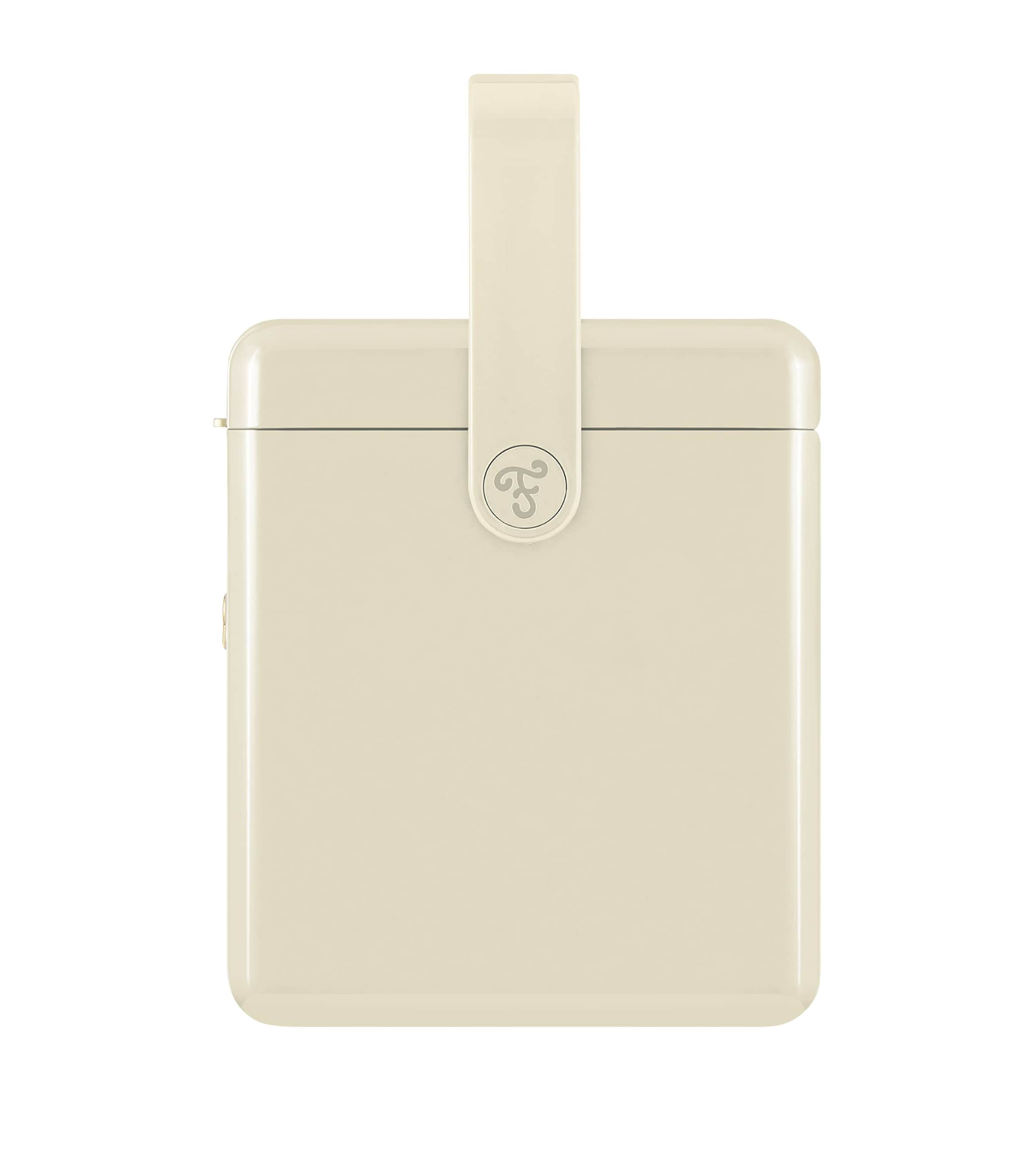 Mini Bar Cooler Box with Leather Sling (4L) WHITE Image 4