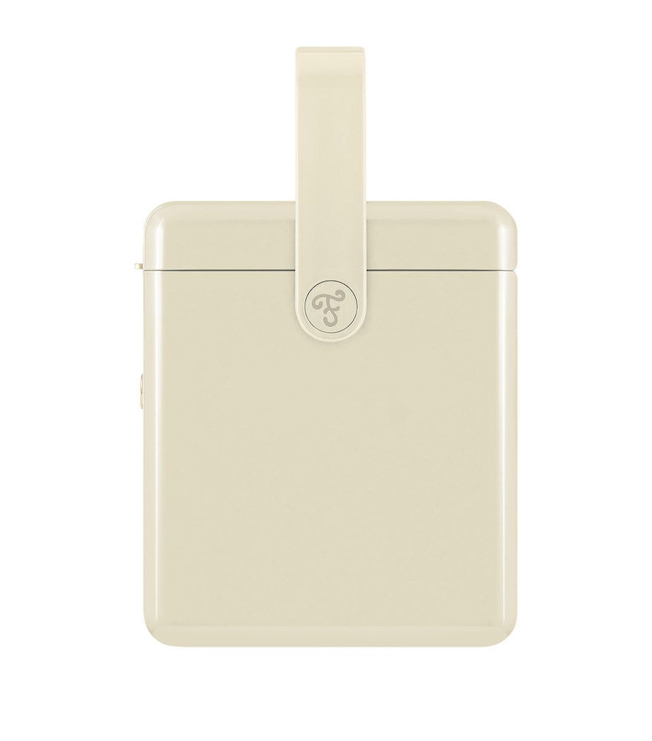 Mini Bar Cooler Box with Leather Sling (4L) WHITE Image 4