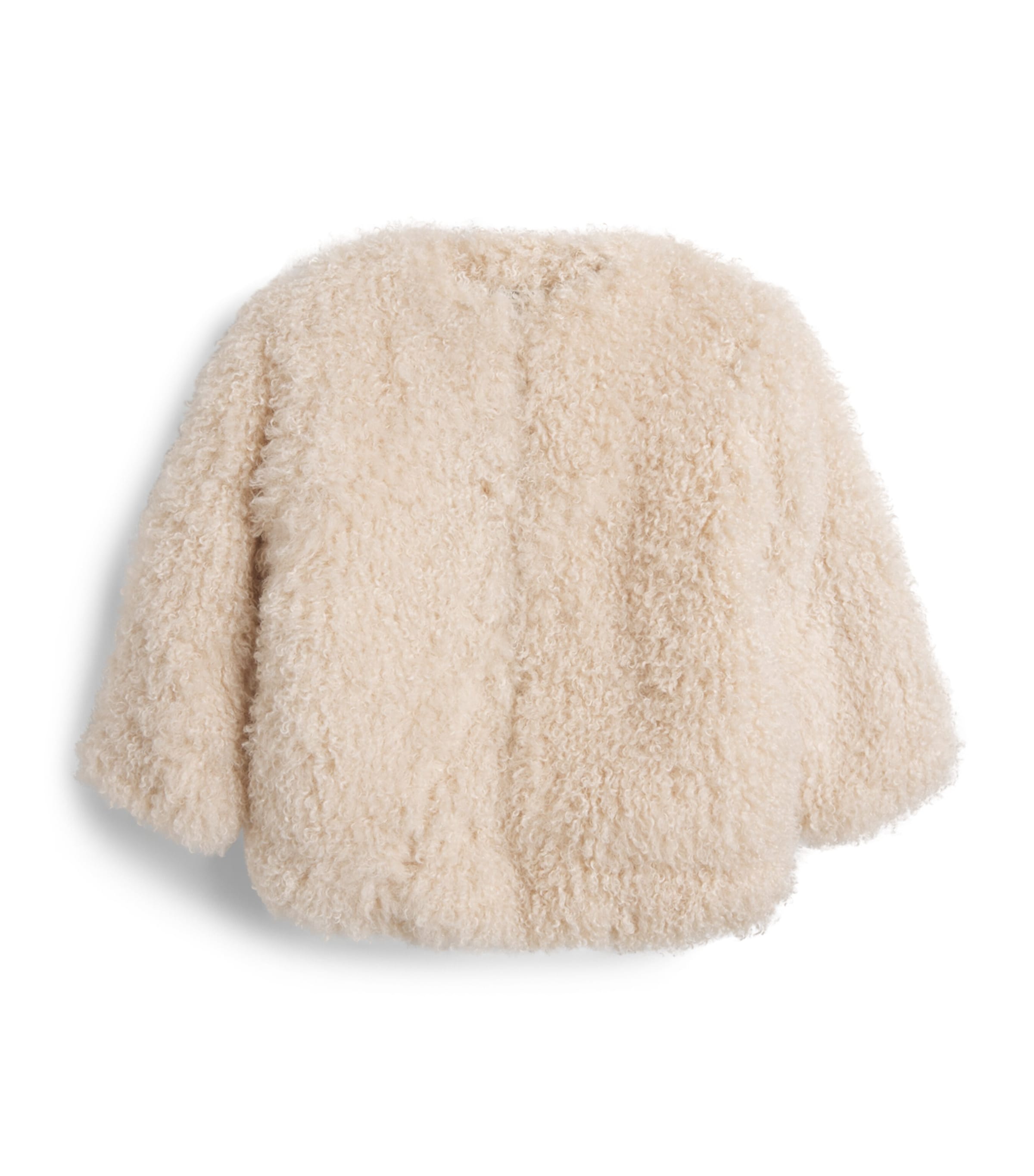 Bonton Textured Coat (2-14 Years) Milk Image 1