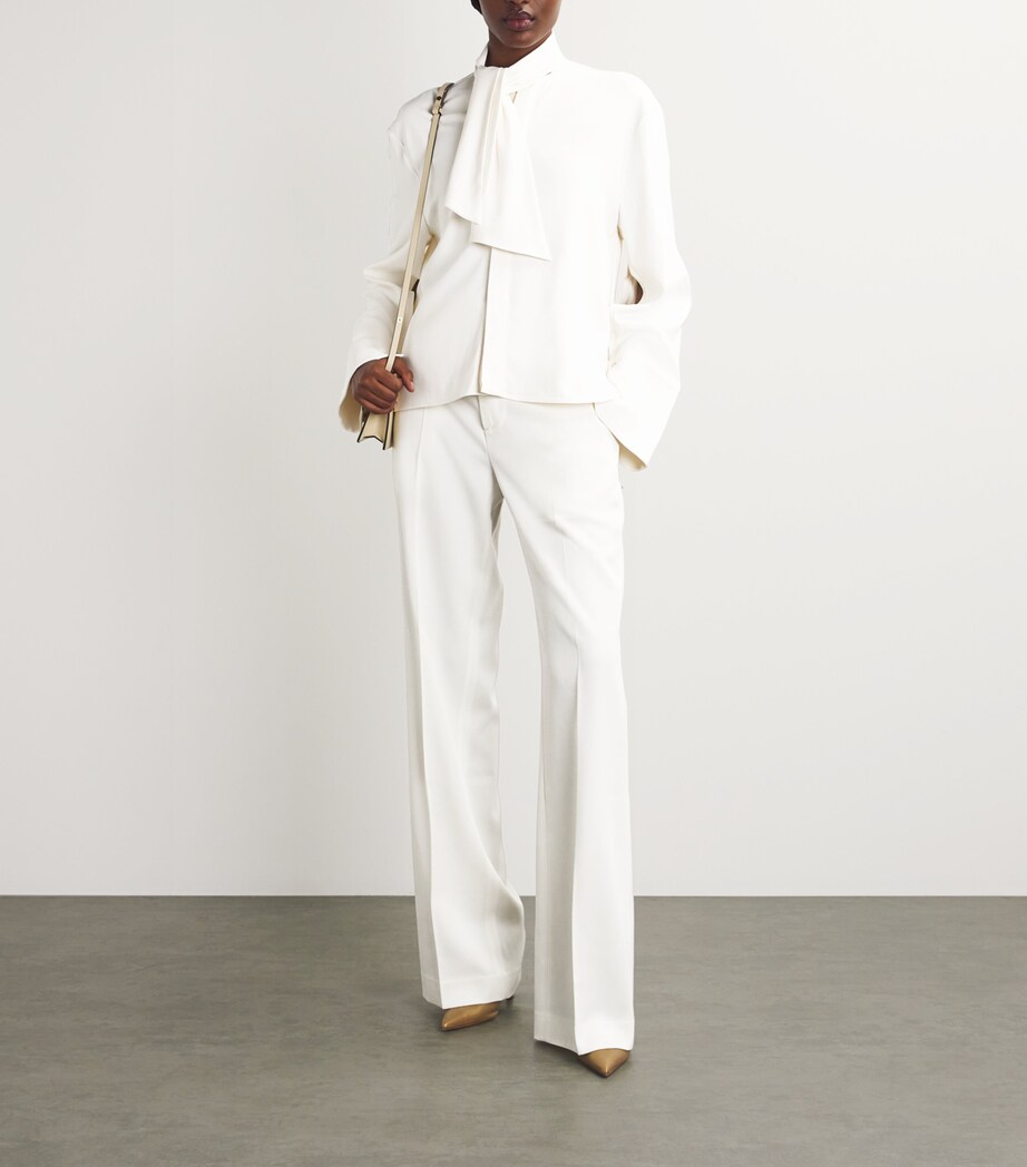 Pussybow Blouse 101 IVORY Image 2