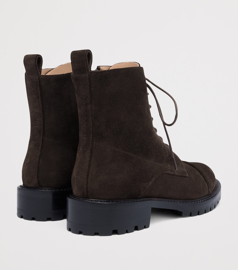 Suede Miller Ankle Boots EBONY Image 4