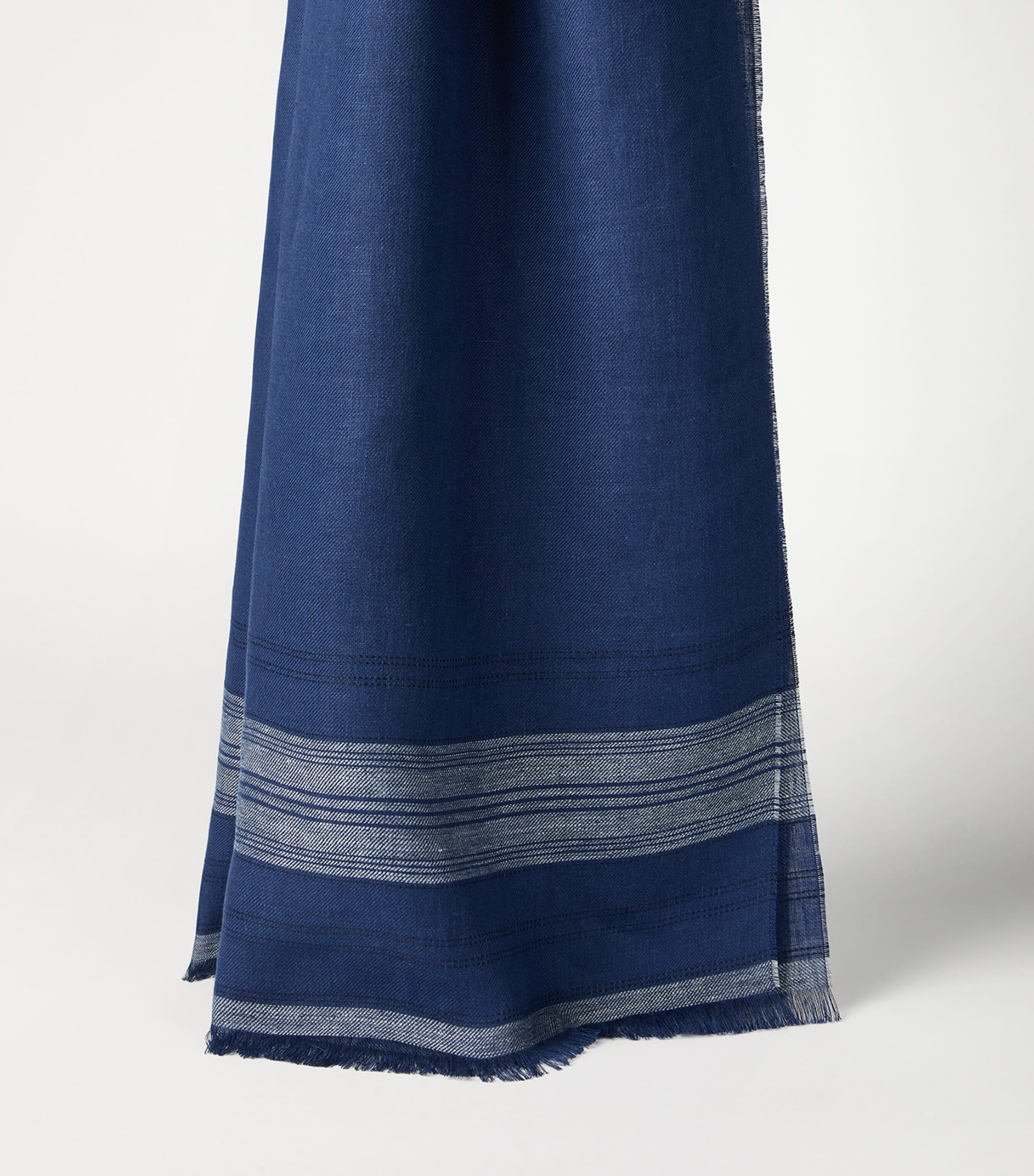 Linen Stripe Scarf CZV72 Image 2