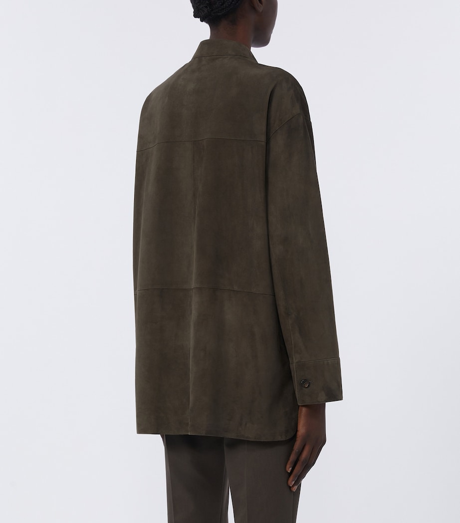 Suede Overshirt GREEN Image 4