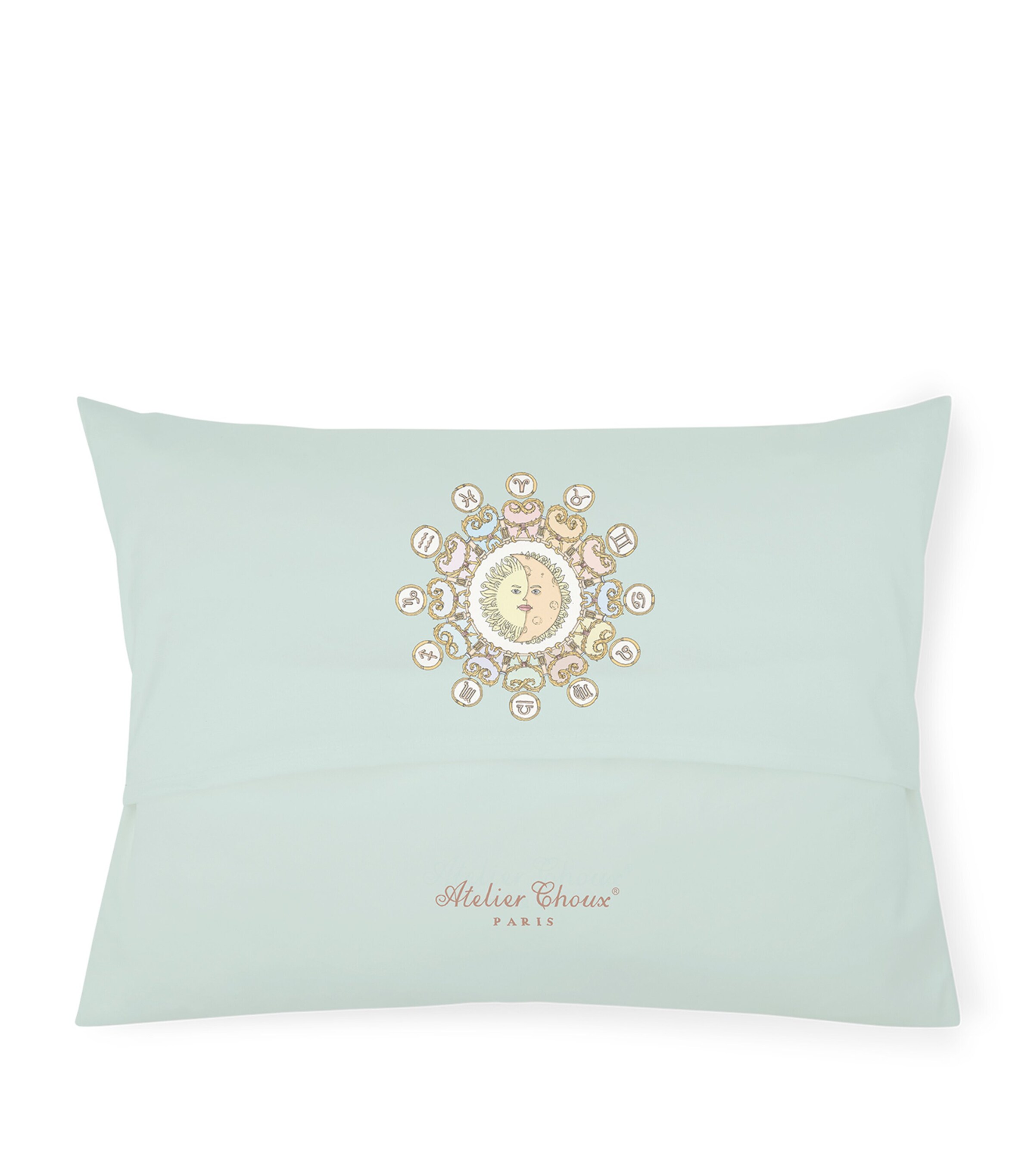 Atelier Choux Organic Cotton Zodiac Cushion Blue Image 3