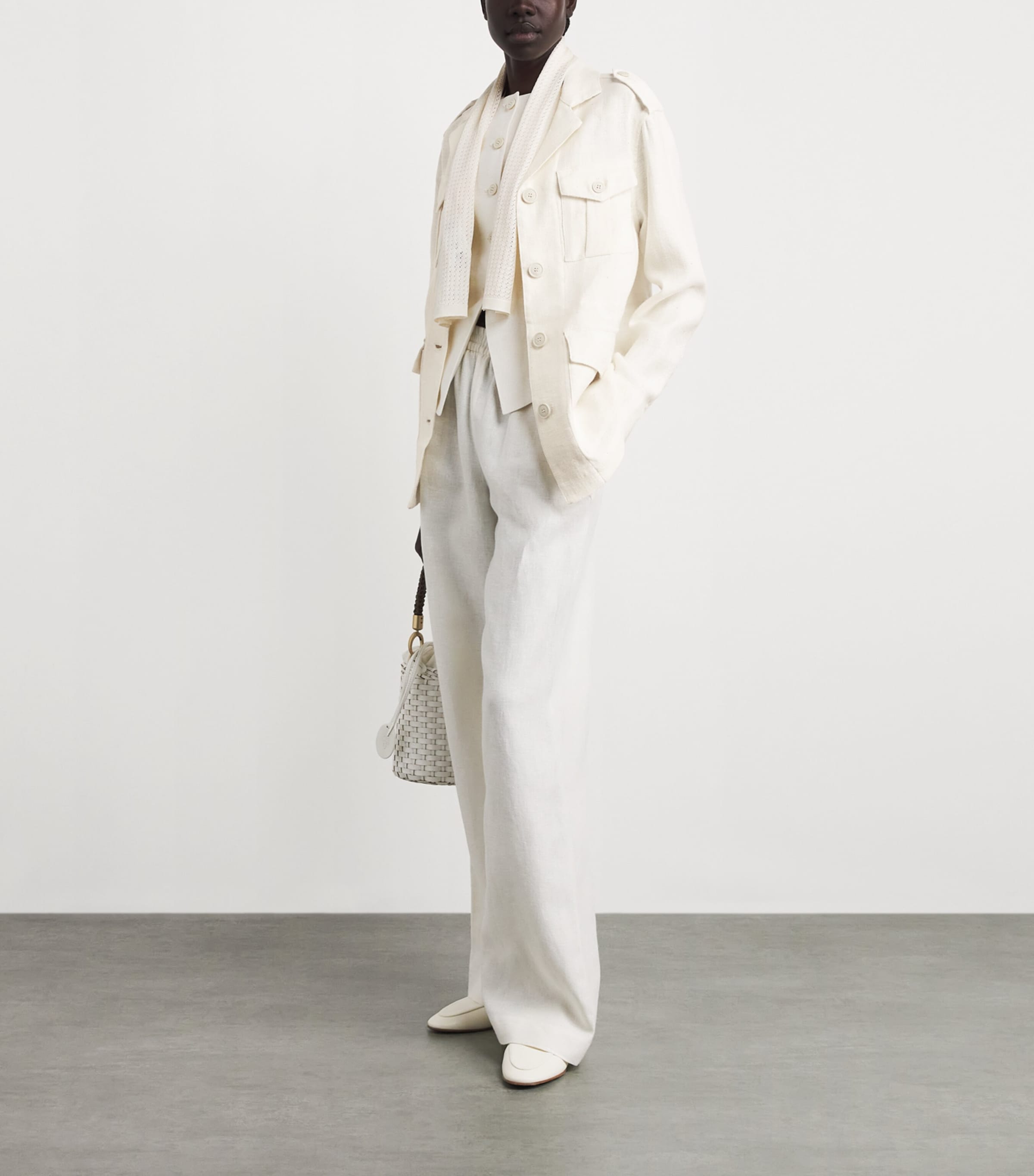 Eleventy Womens Safari Jacket Avorio Image 2