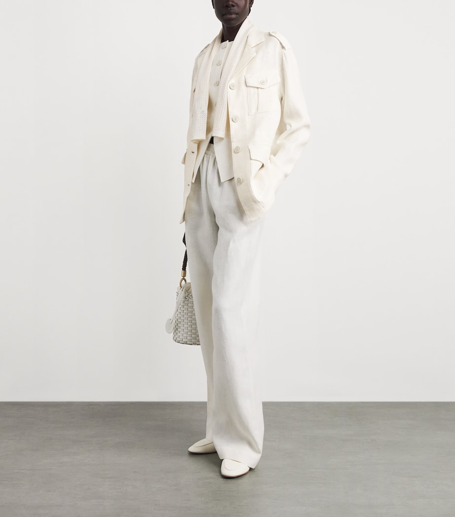 Eleventy Womens Safari Jacket Avorio Image 2