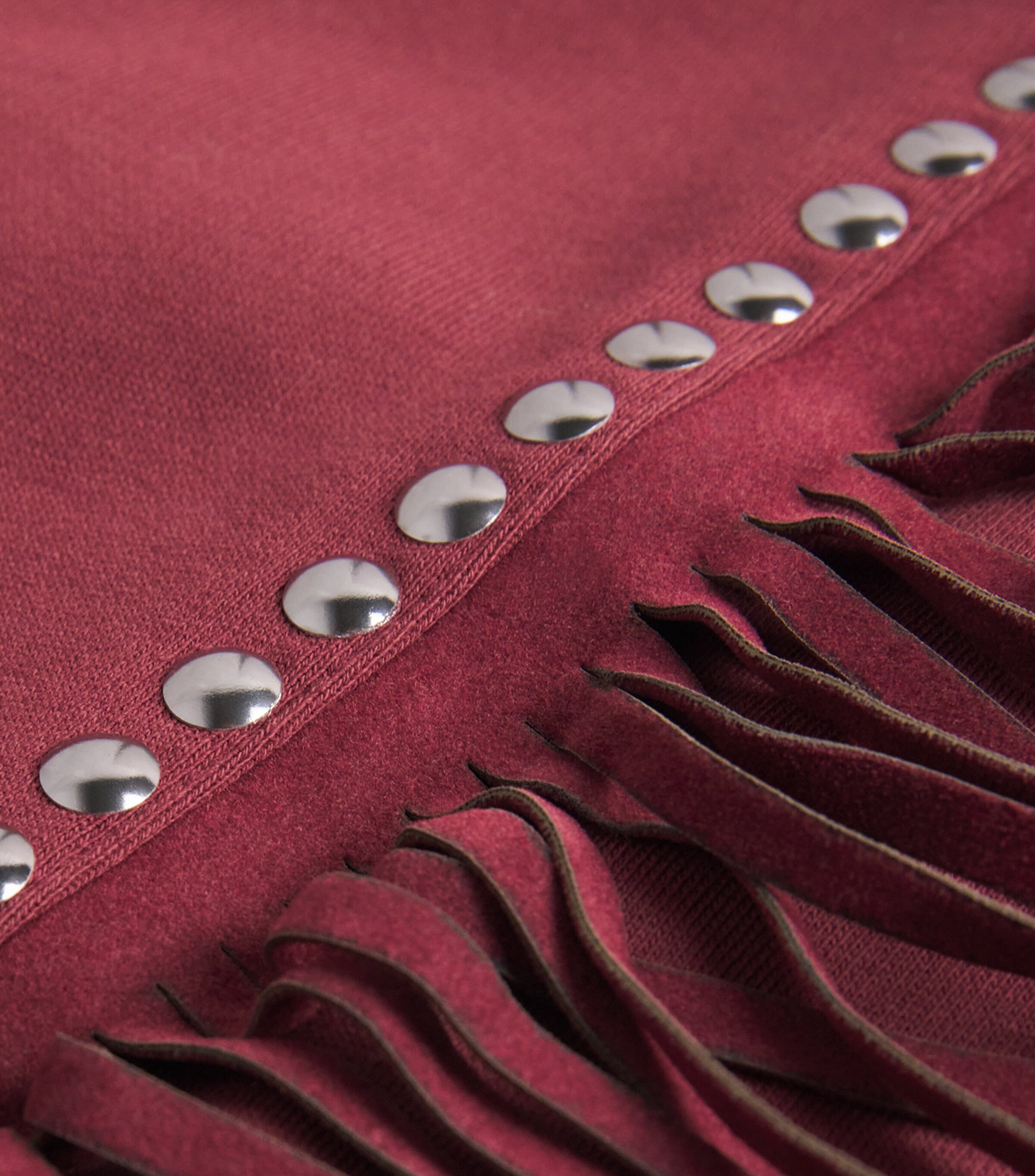 Organic Cotton-Blend Frenzy Sweatshirt 4748 VINO ROSSO Image 5