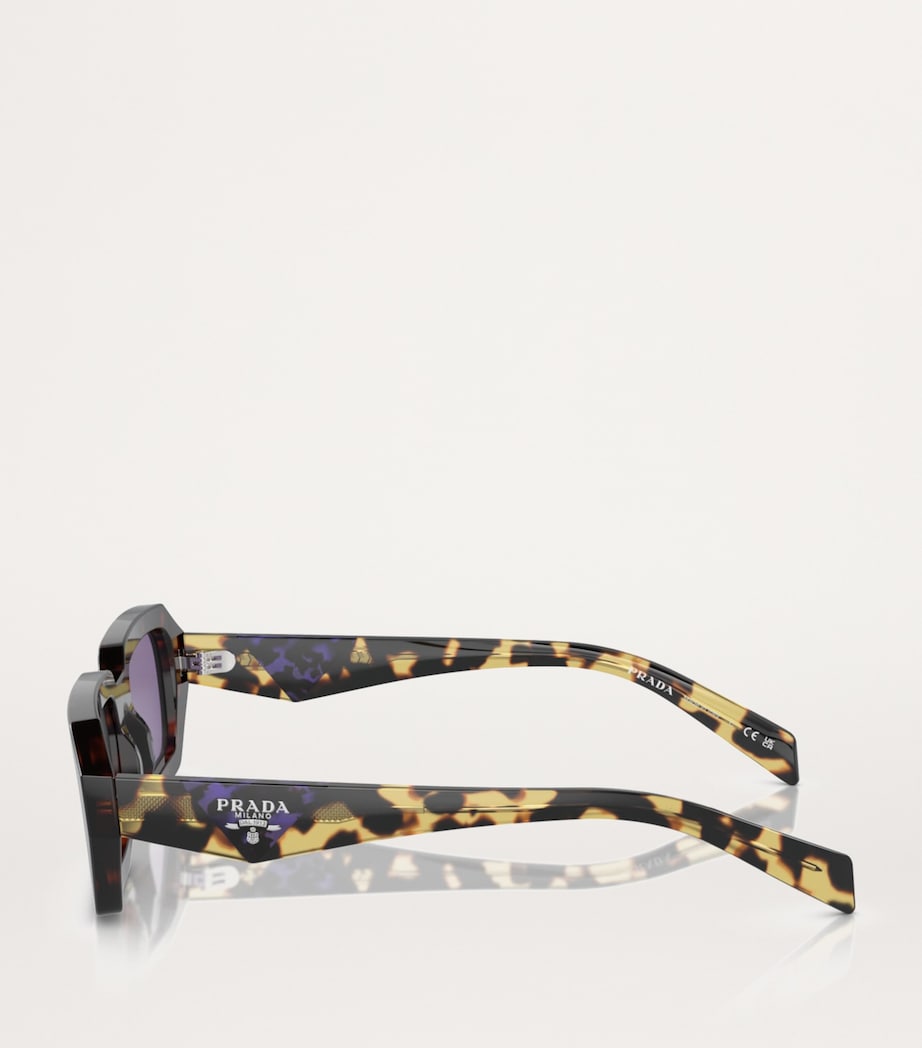 Prada Acetate Rectangular Sunglasses Image 3