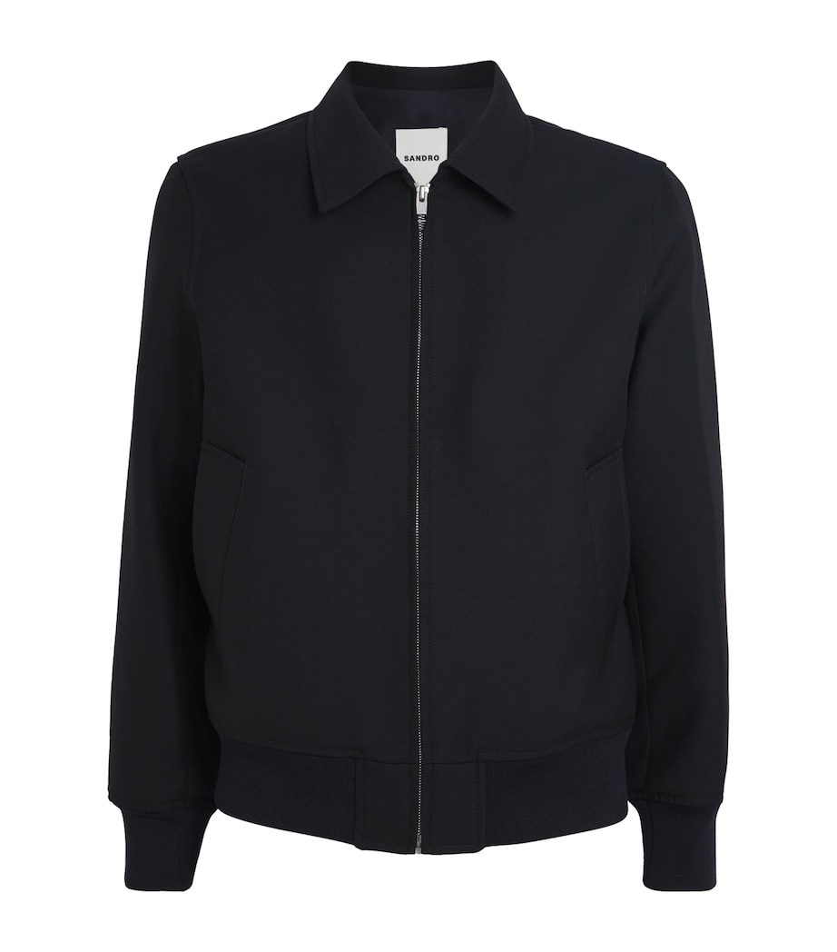 Virgin Wool-Blend Theo jacket NAVY BLUE Image 1