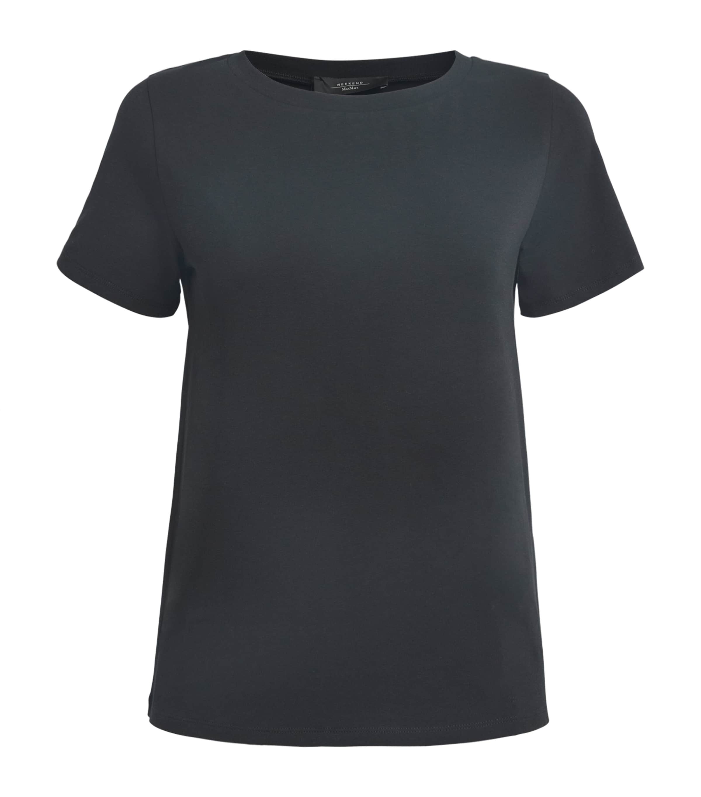 Stretch-Cotton T-Shirt BLACK Image 1