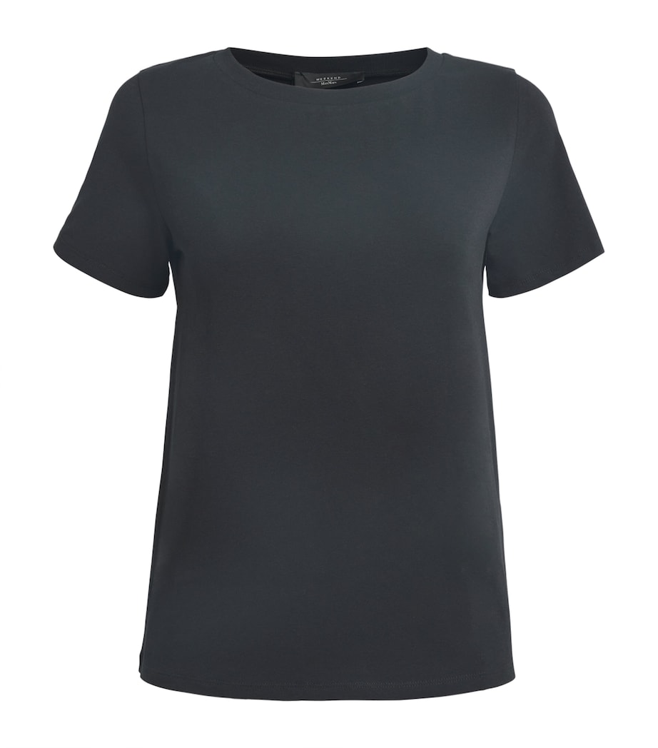 Stretch-Cotton T-Shirt BLACK Image 1