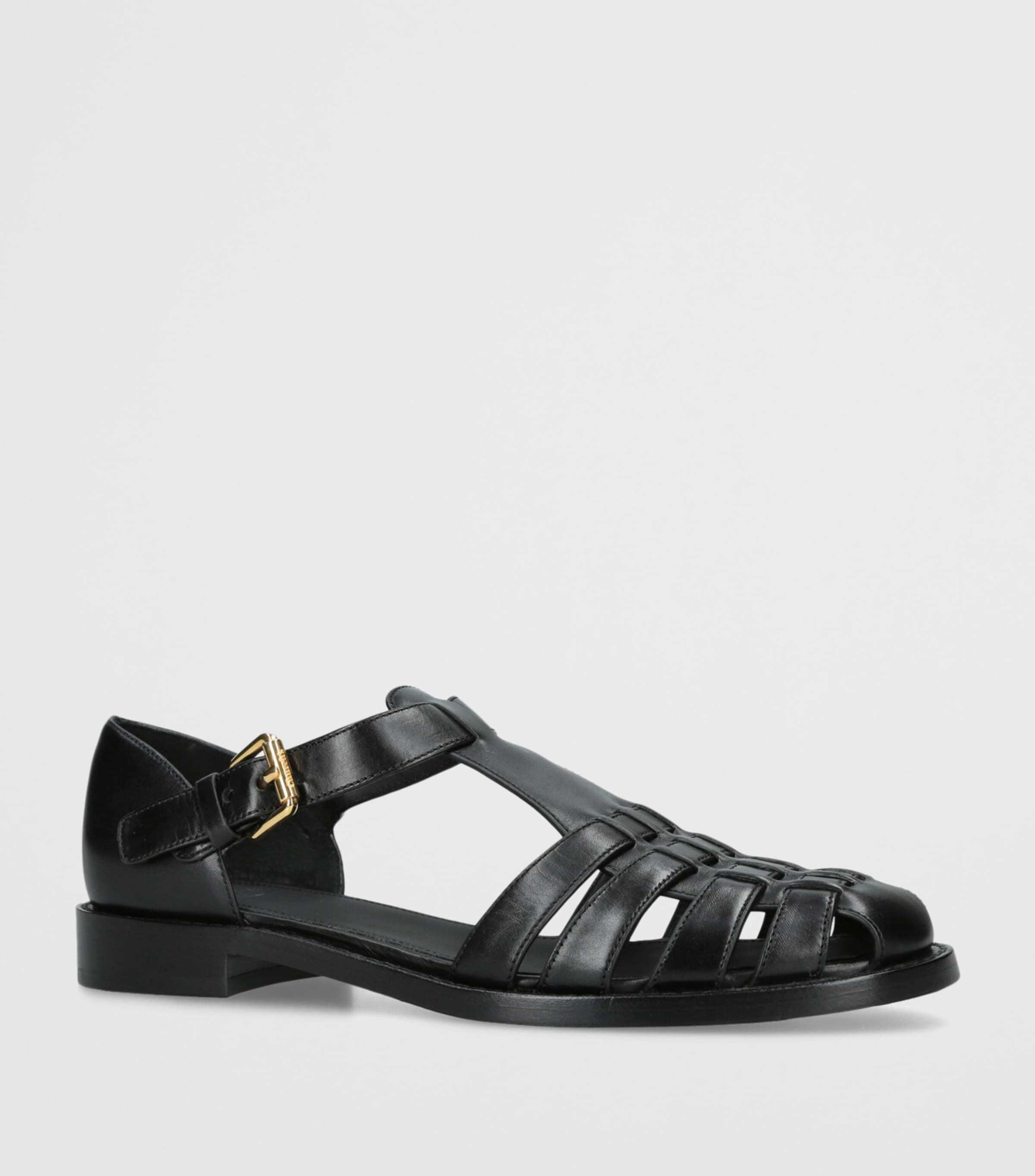 Church's Womens Calfskin Kelsey Sandals Black Image 3