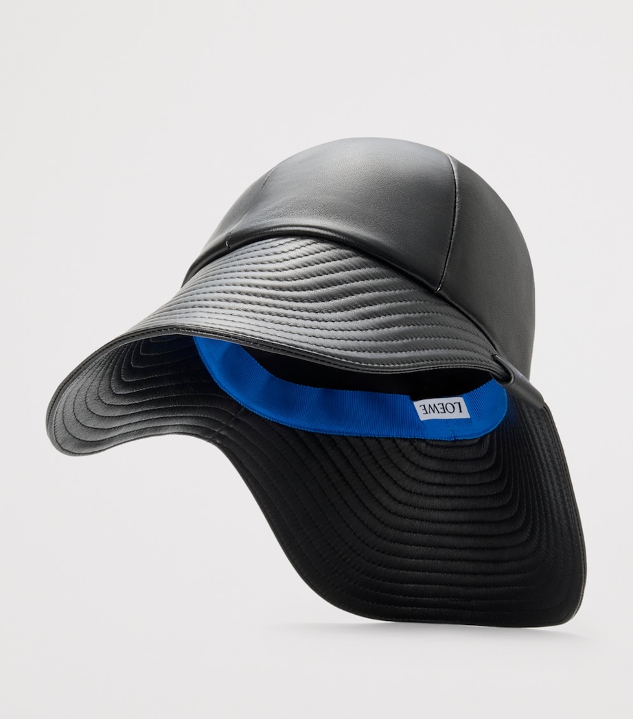 Leather Hiker Hat BLACK Image 2