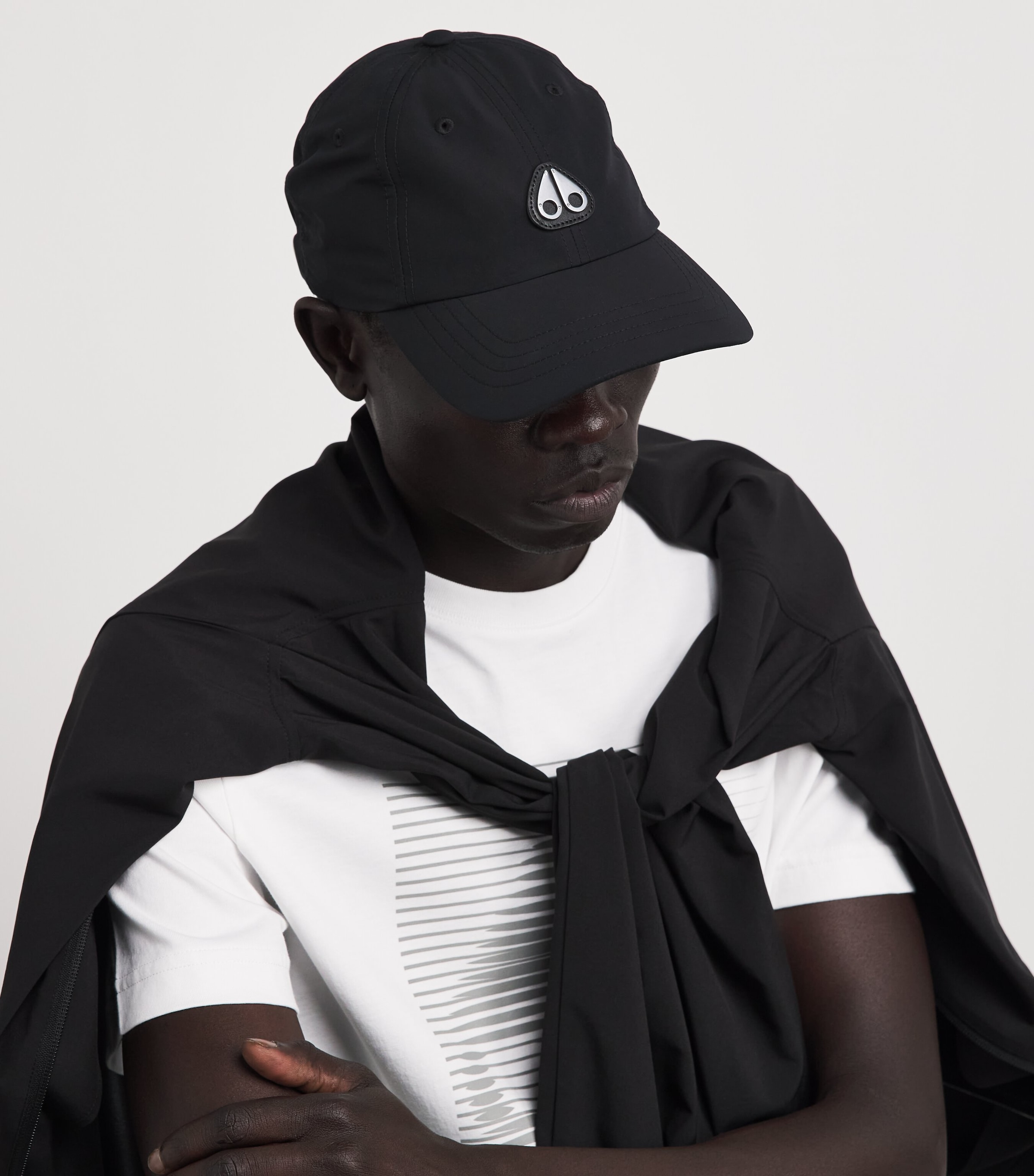 Crescent Logo Baseball Cap 292 BLACK Image 2