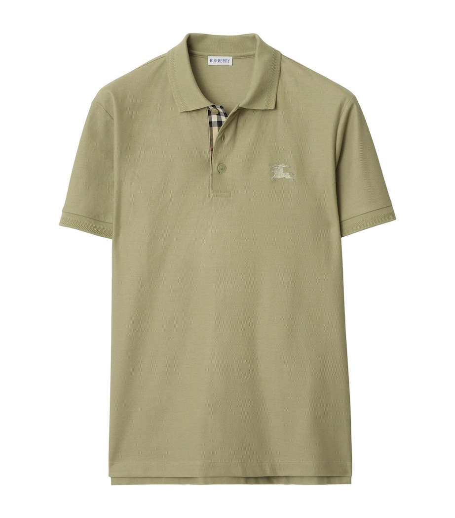 Cotton EKD-Embroidered Polo Shirt GLADE GREEN Image 1