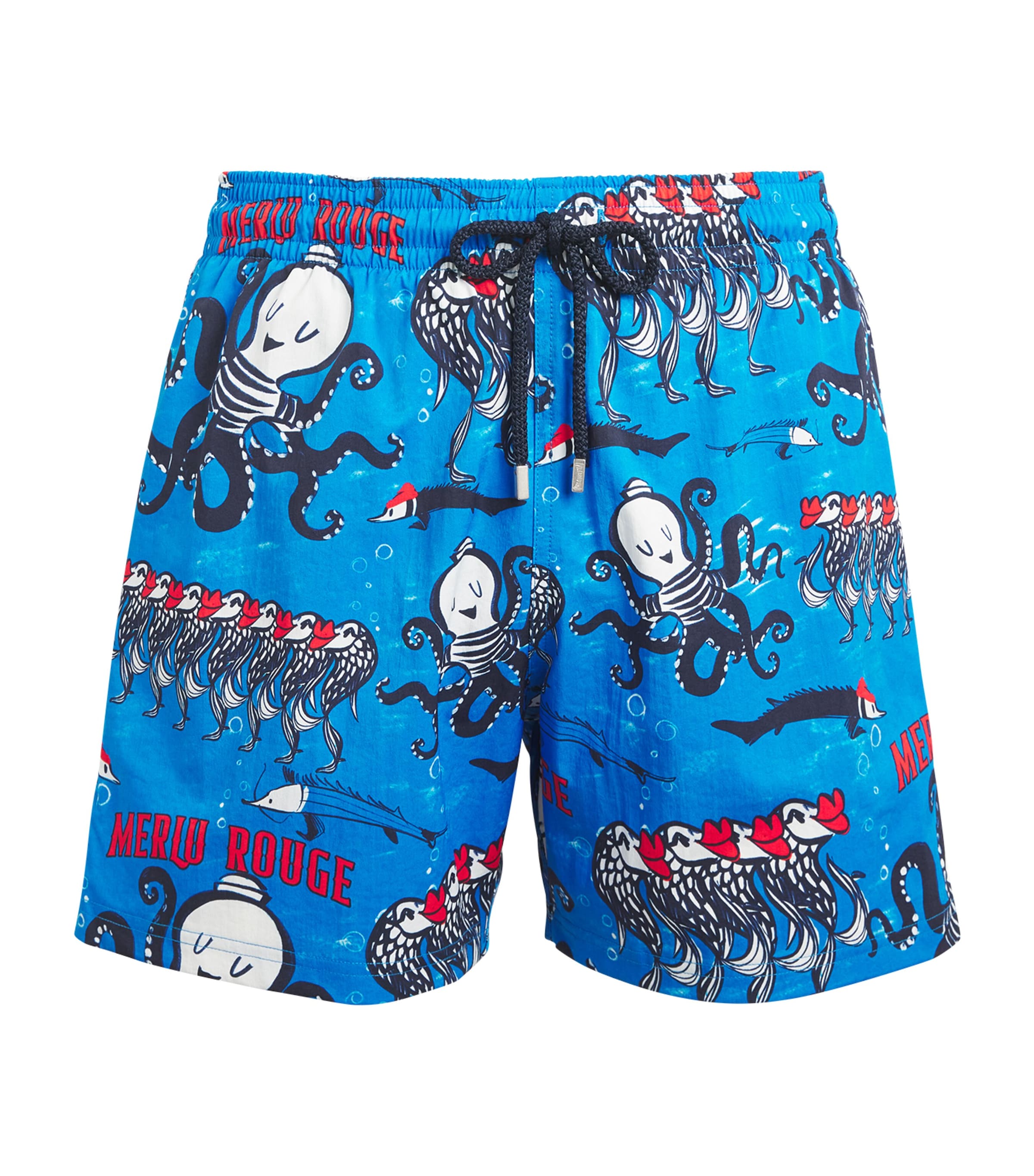 Shop Vilebrequin Printed Moonrise Swim Shorts In Blue