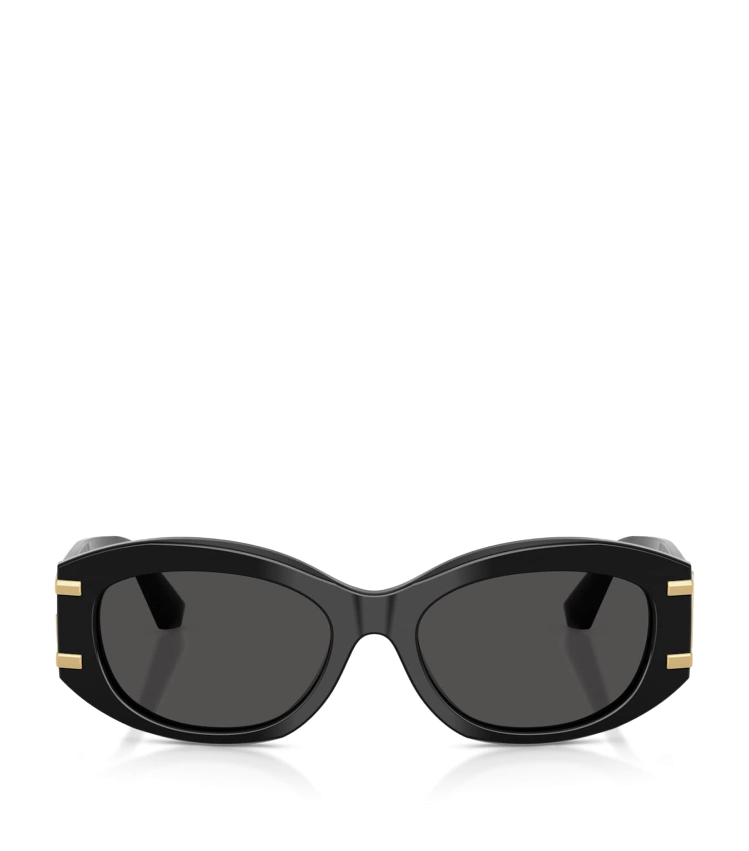 Dolce & Gabbana Womens Black Dg4502 Oval-frame Acetate Sunglasses