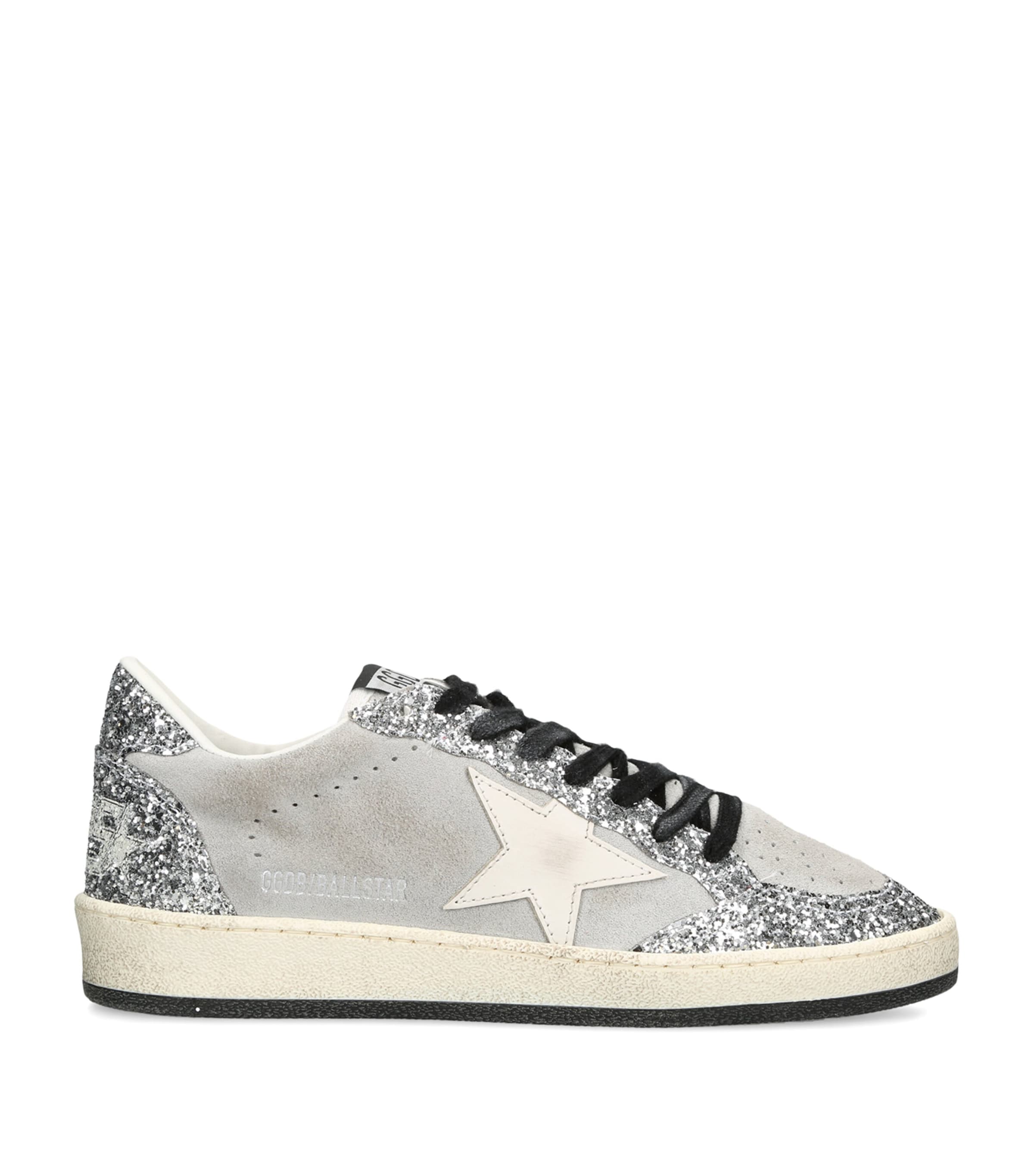 Golden Goose Glitter Ball Star Sneakers Silver Com Image 1