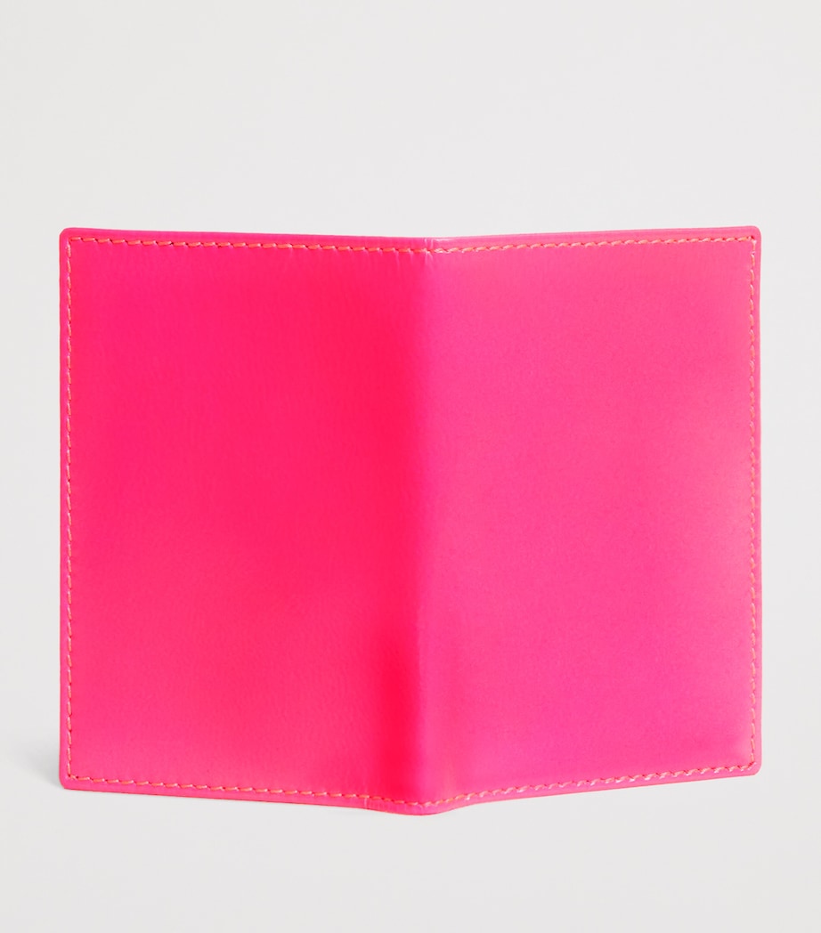 Leather Super Fluo Cardholder 5 - PINK Image 3