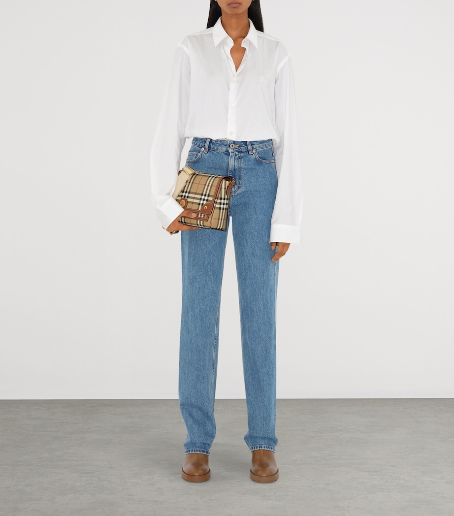 Check Note Cross-Body Bag VNTG CHK/BRIAR BROWN Image 4