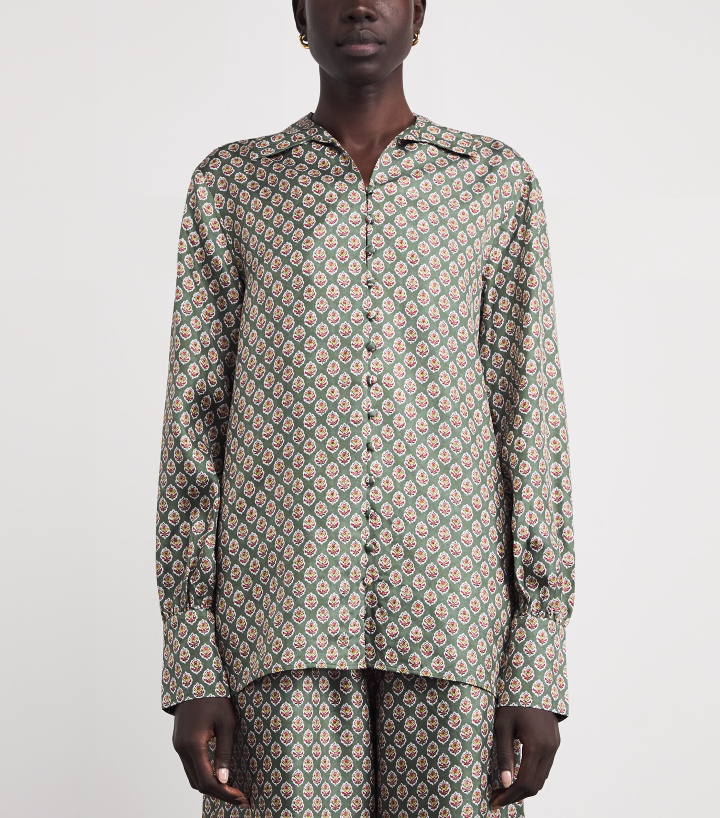 Silk Floral Shirt 2014 WD BLK SPK FLWR Image 3