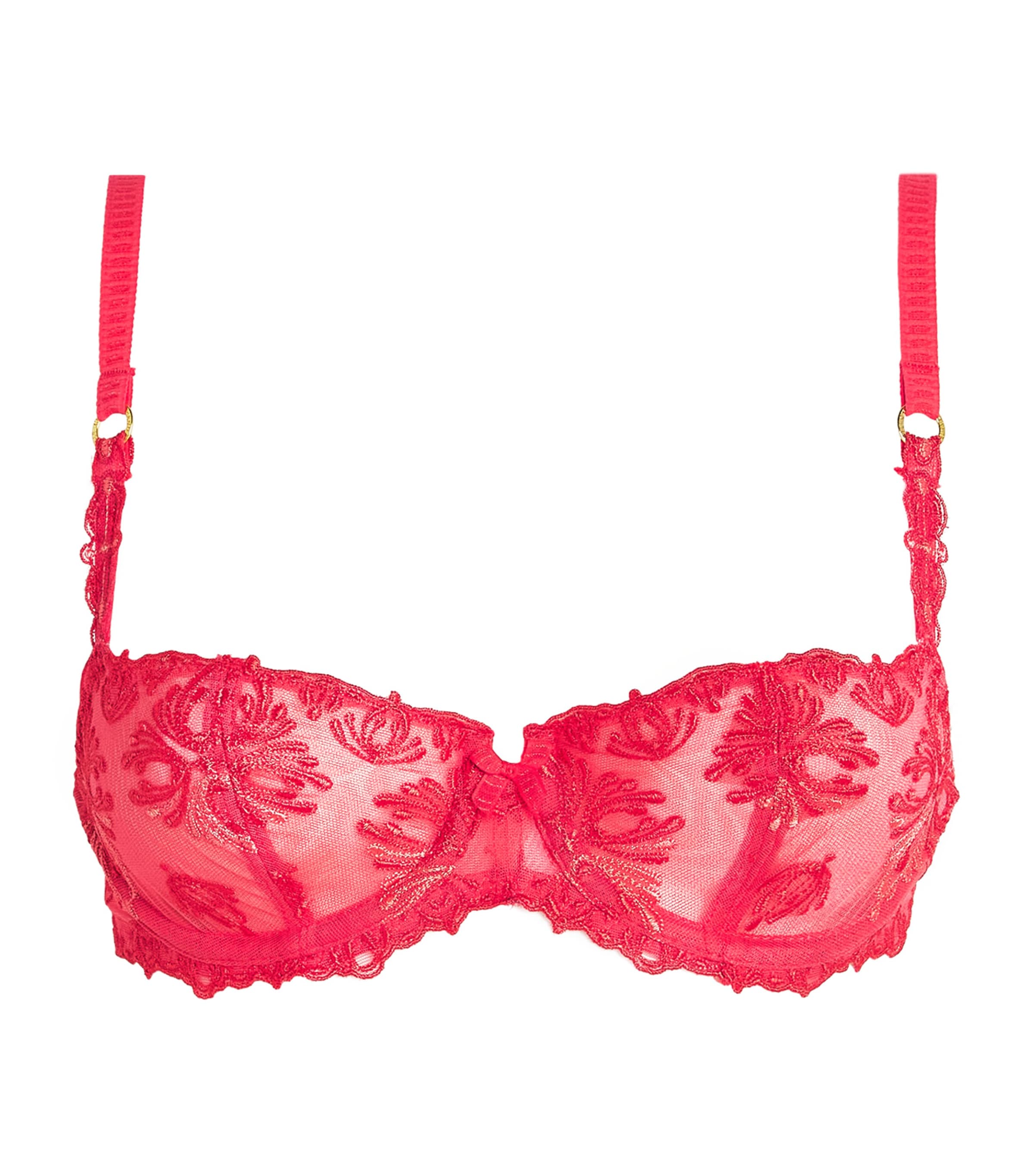 Chantelle Champs Elysees Balconette Bra In Red