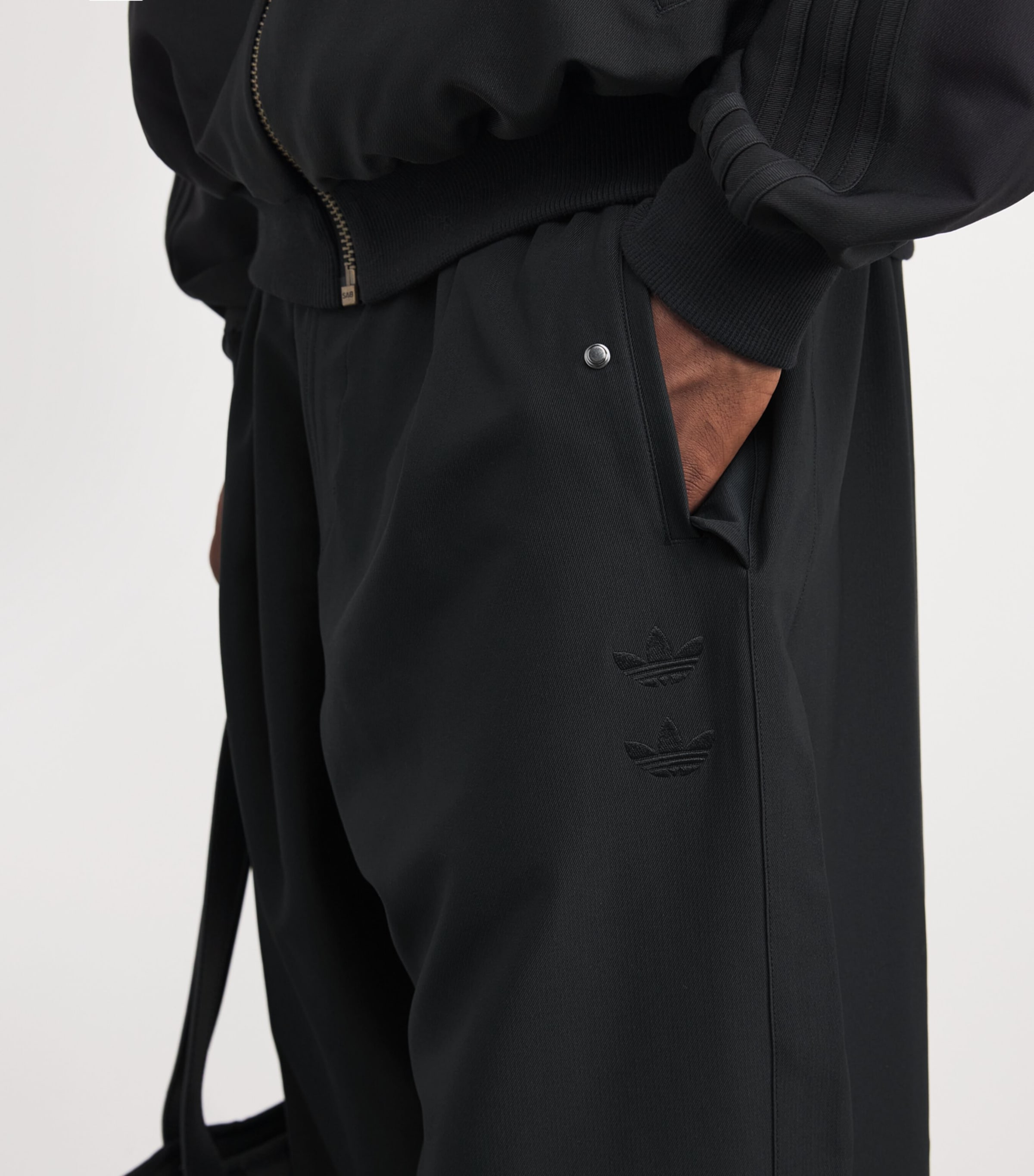 x adidas Wide-Leg Track Pants BLACK Image 6