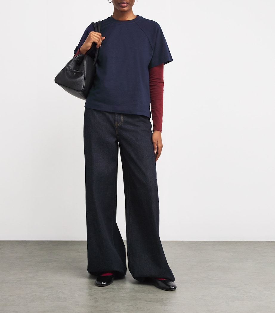 Cotton-Linen Alida T-Shirt MIDNIGHTBLUE Image 2