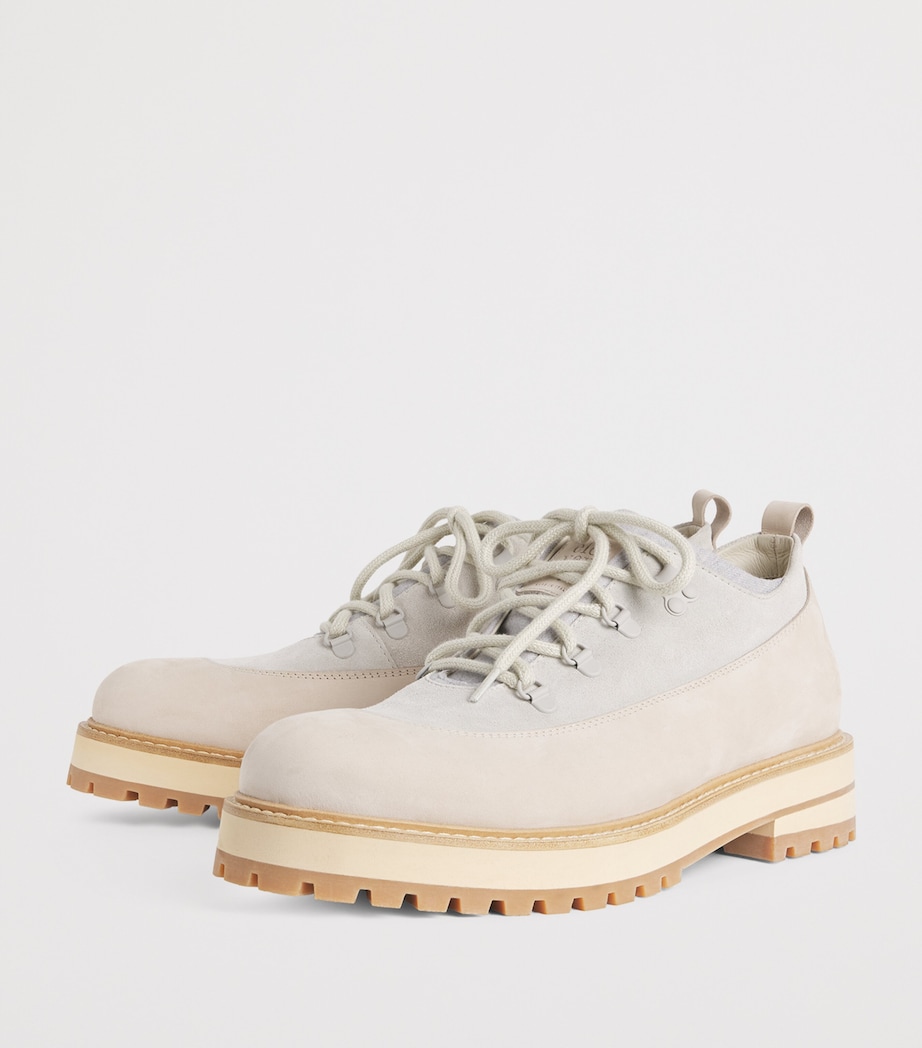 Nubuck and Suede Trekking Shoes SABBIA, GRIGIO MELAN Image 3