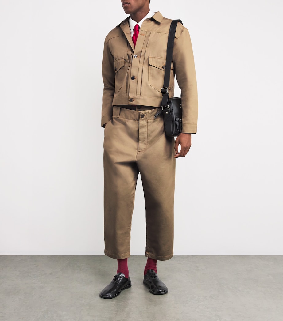 Cropped Marlene Denim Jacket C404-CAMEL Image 2