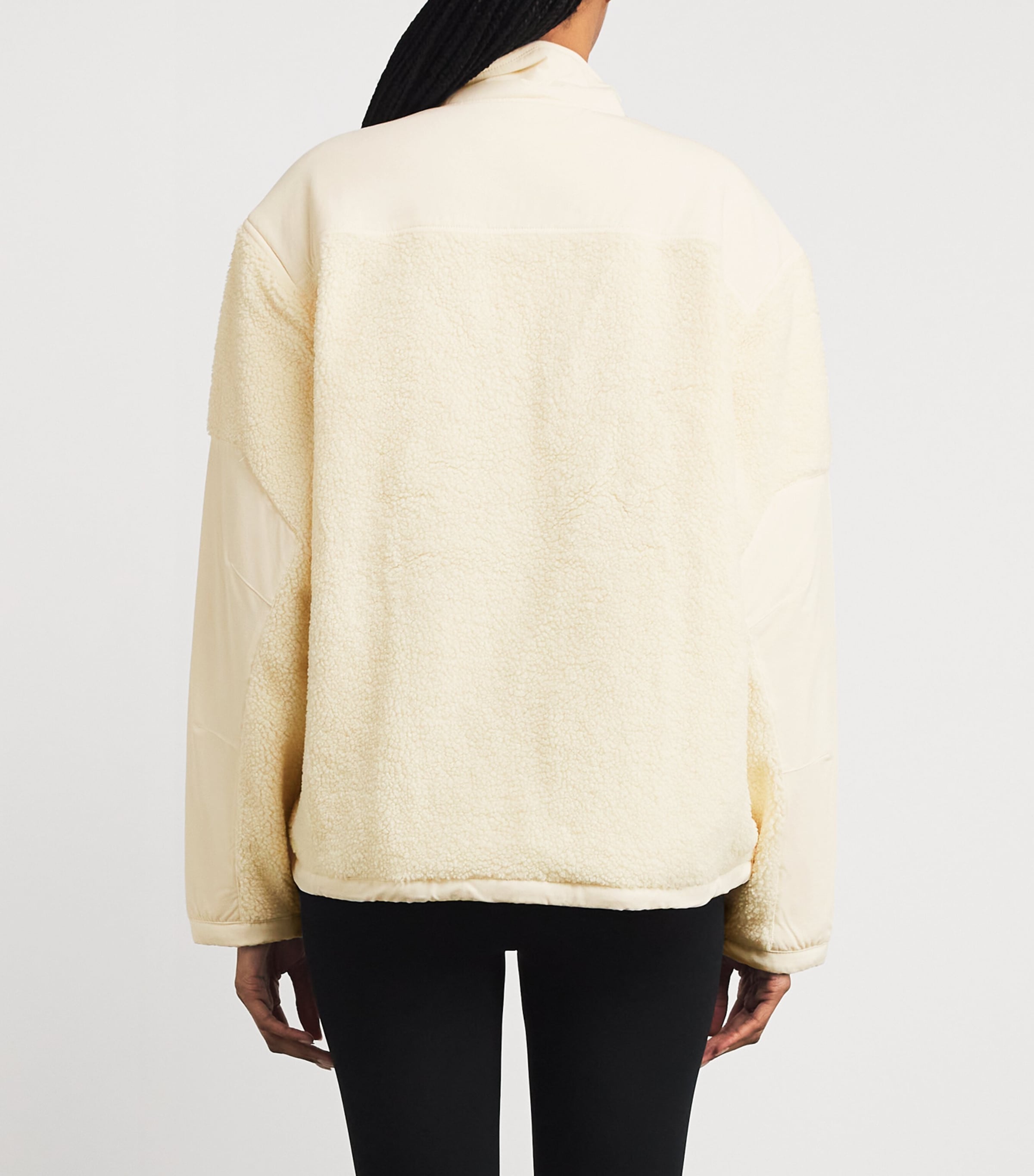 Teddy Oversized Quarter-Zip Sweater ECRU Image 4