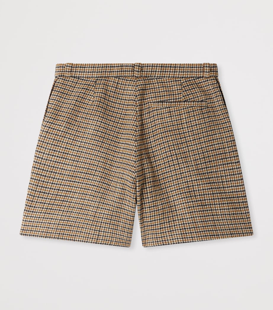 Cotton-Blend Plaid Flannel Shorts (4-8 Years) CA OCRE Image 2