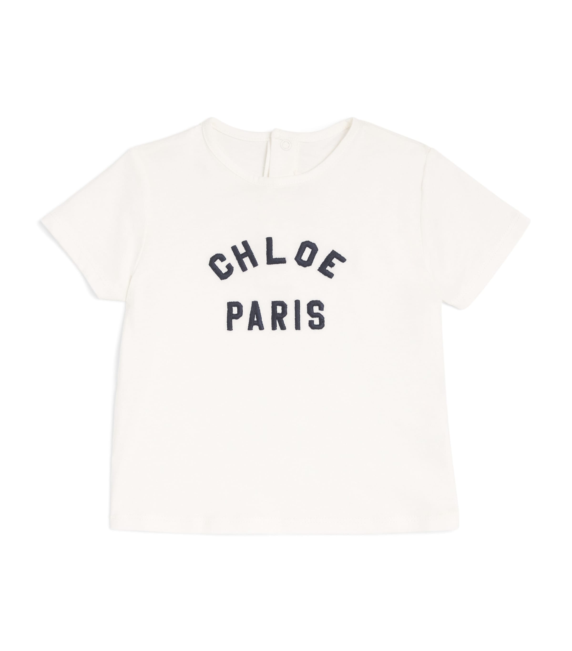 Chloé Cotton Logo T-shirt In White