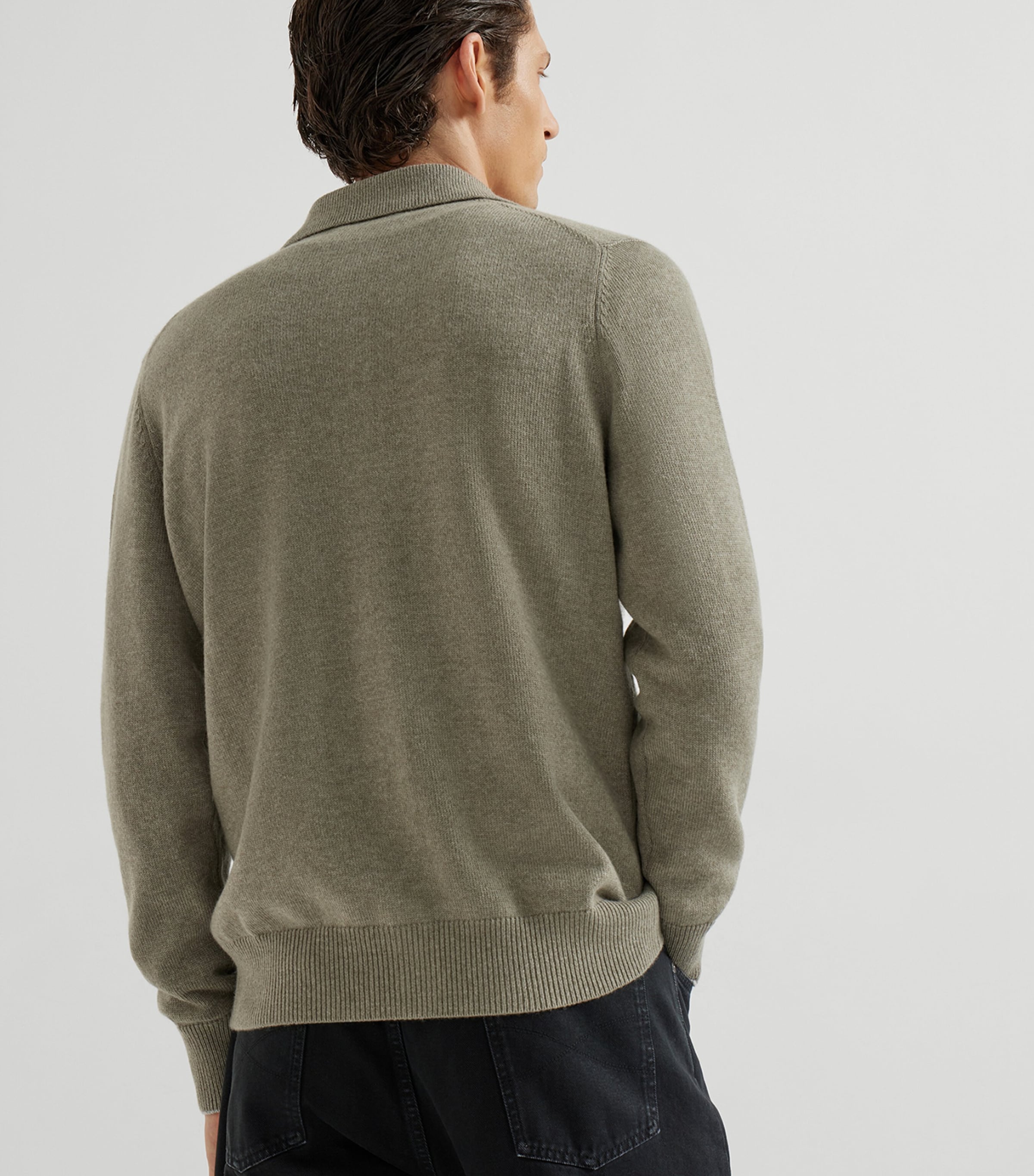 Cashmere Shirt-Style Cardigan CNZ43 Image 3